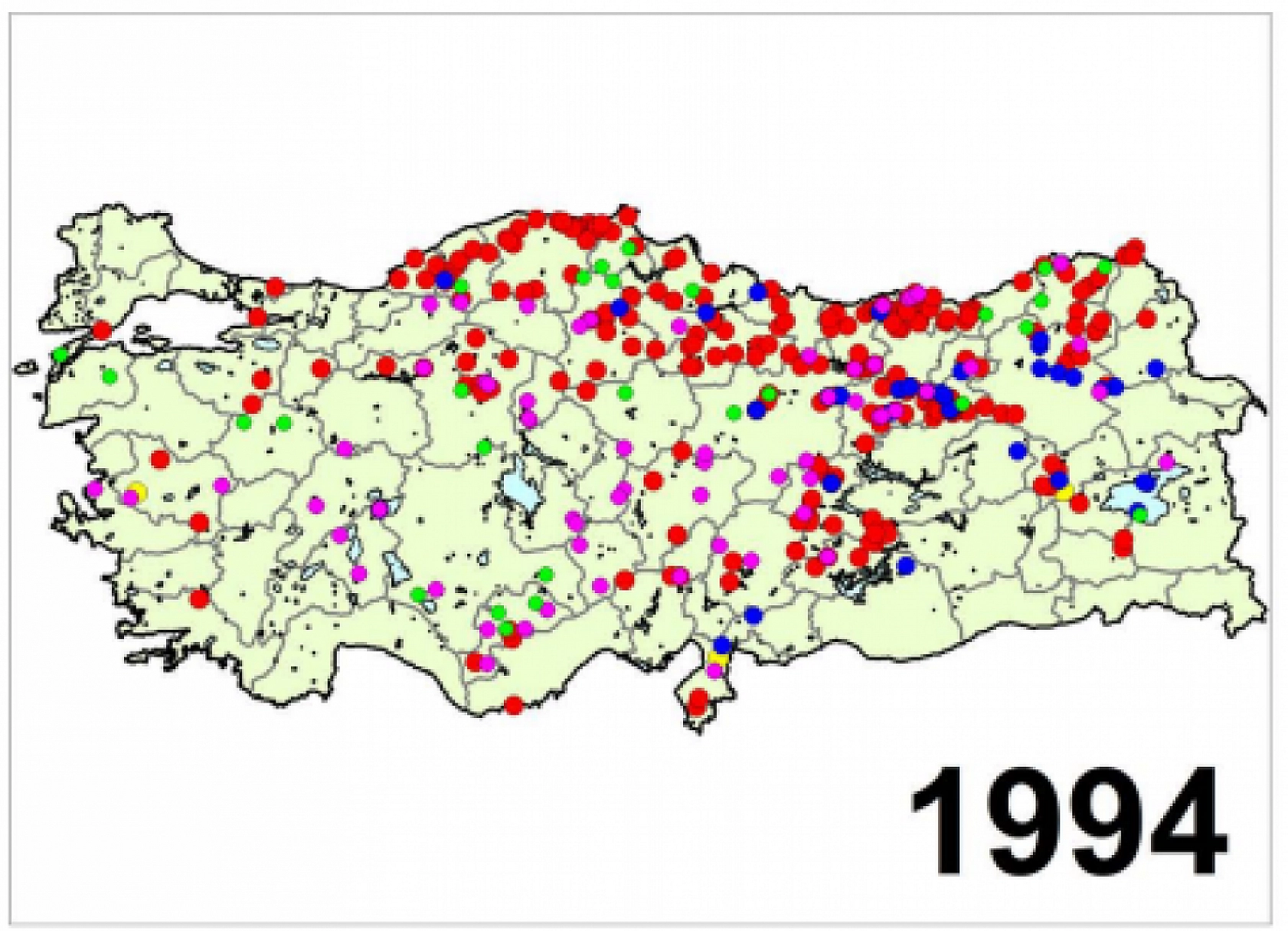 Türkiye'nin Afet Haritası Yayımlandı..! İşte Yıl Yıl Afetin İzleri...!