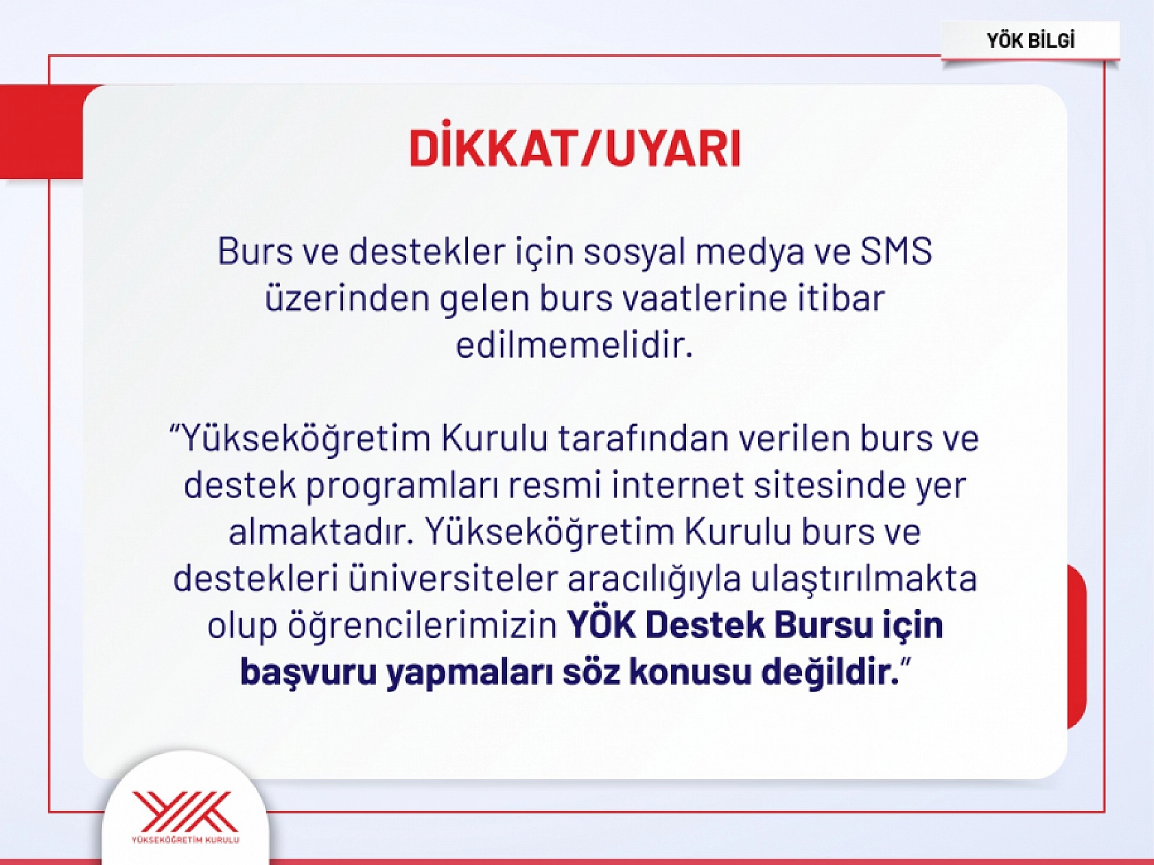 YÖK'ten Malatya'daki Üniversite Öğrencilerine Uyarı!