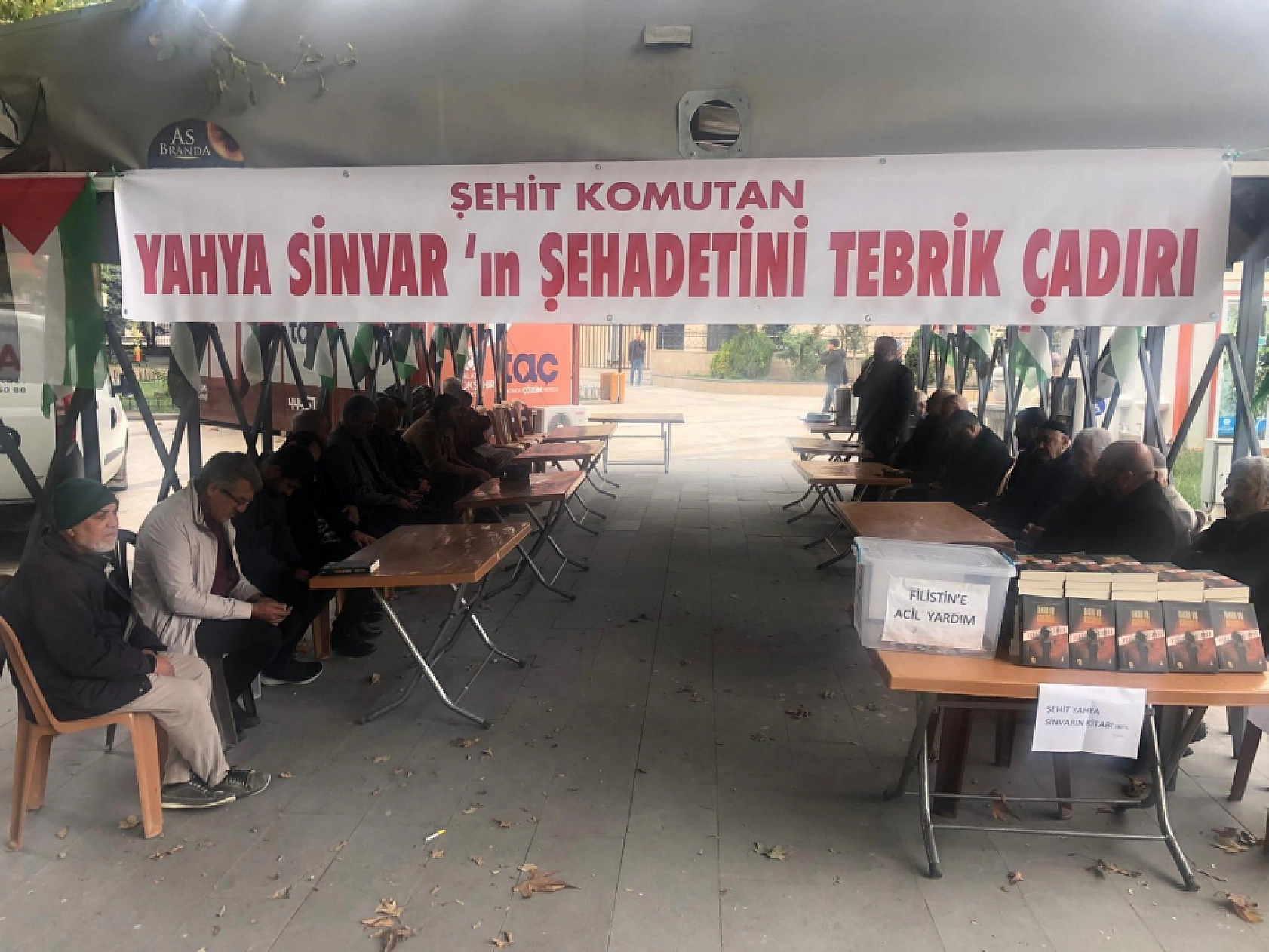 Malatya'da Şehit Komutan Sinvar İçin Tebrik Çadırı Kuruldu!