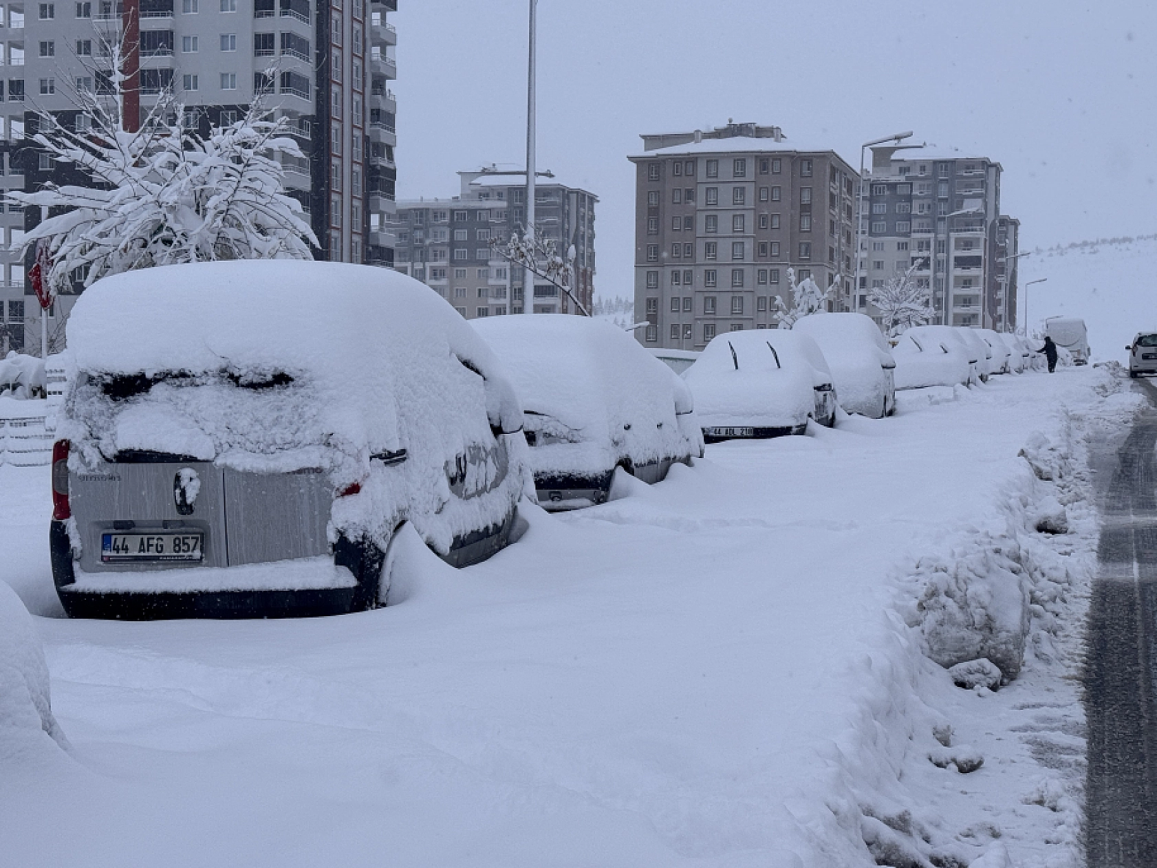 Malatya'nın O İlçesi Beyaza Büründü