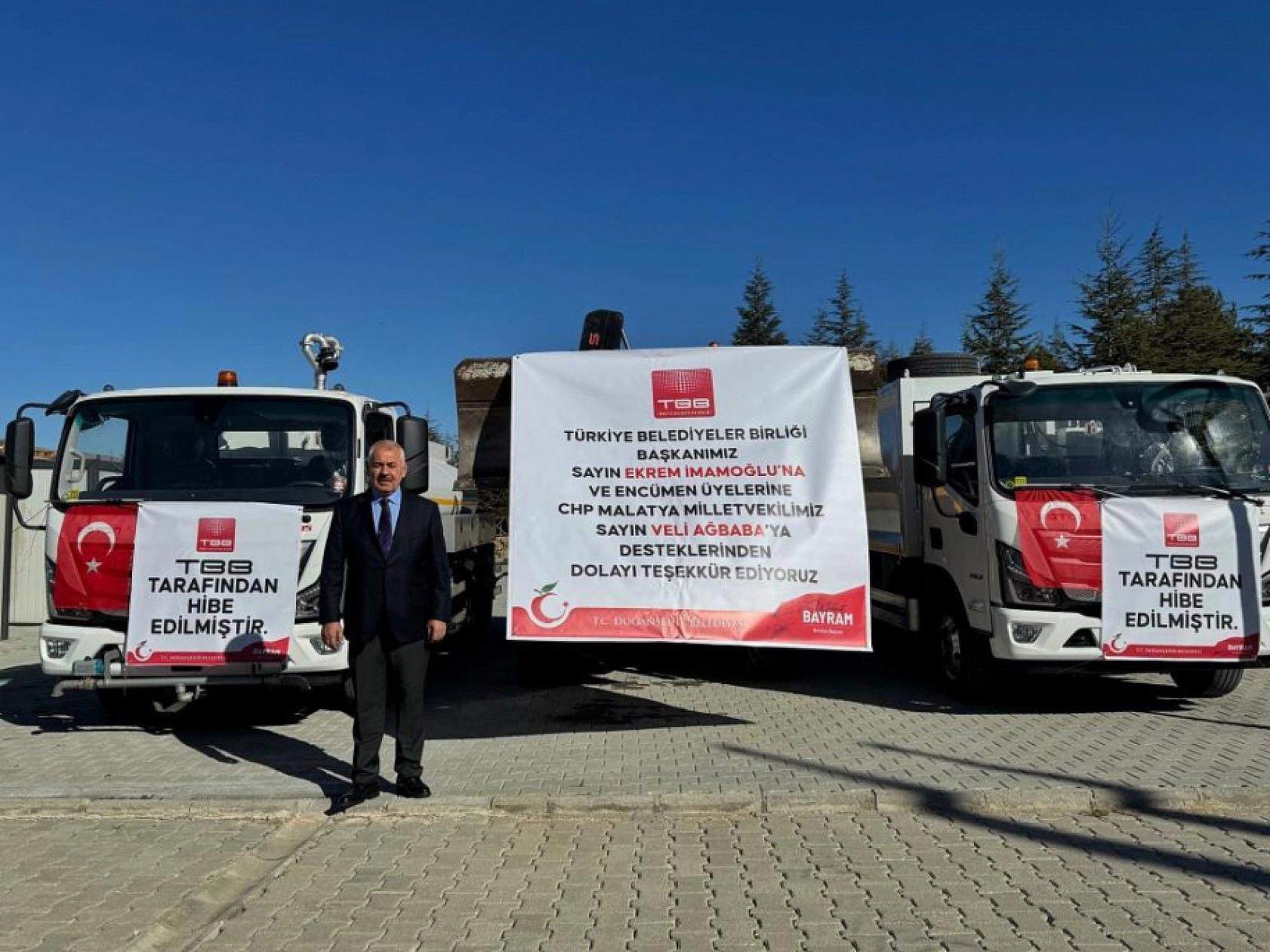 TBB, Doğanşehir Belediyesi'ne 3 Yeni Araç Hibe Etti
