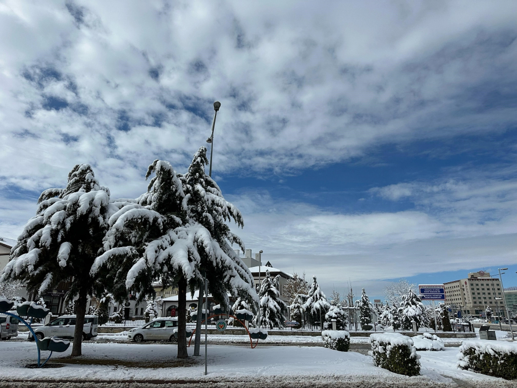 Malatya'da Kar Büyüledi: Kartpostallık Görüntüler Havadan Kaydedildi!