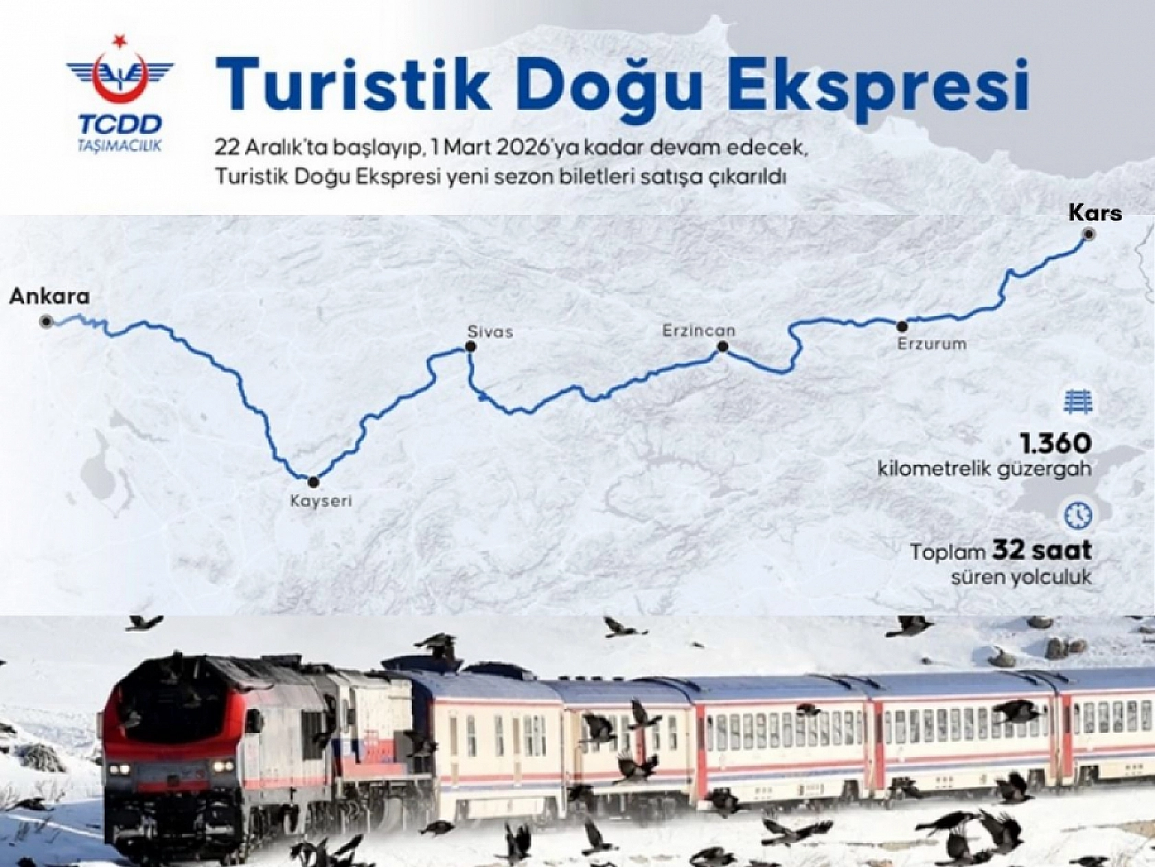 Turistik Doğu Ekspresi Yarın Yola Çıkıyor: İşte Güncel Bilet Fiyatları…