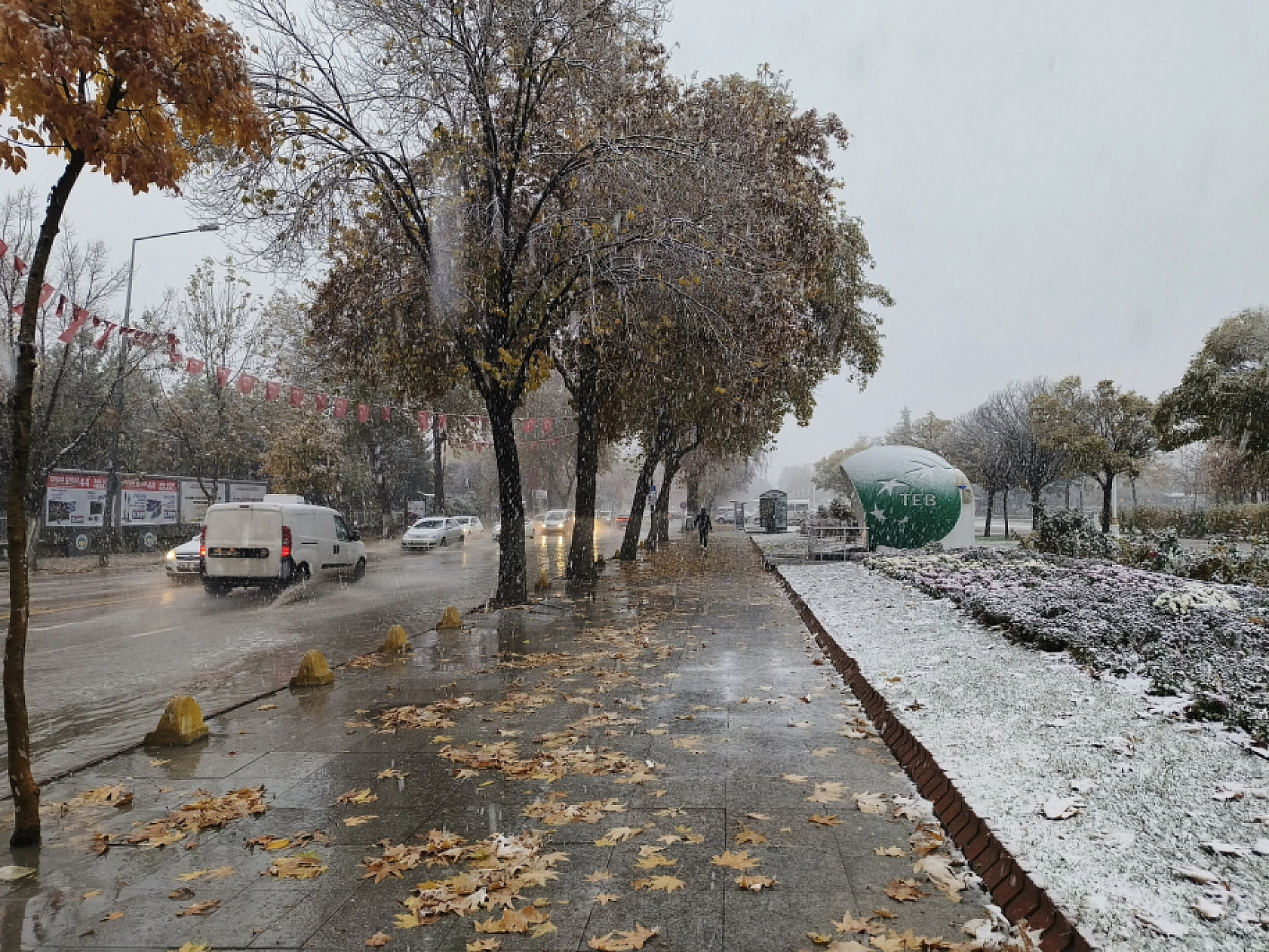 Malatya'da Kar Yağışı Başladı