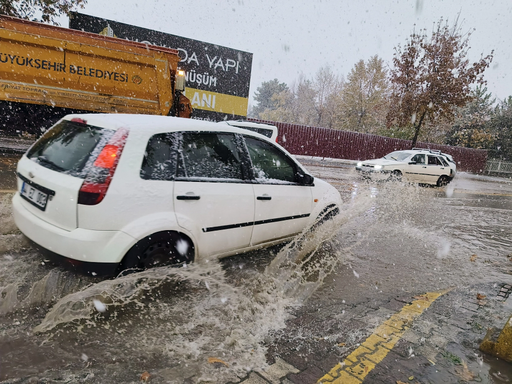 Malatya'da Kar Yağışı Başladı