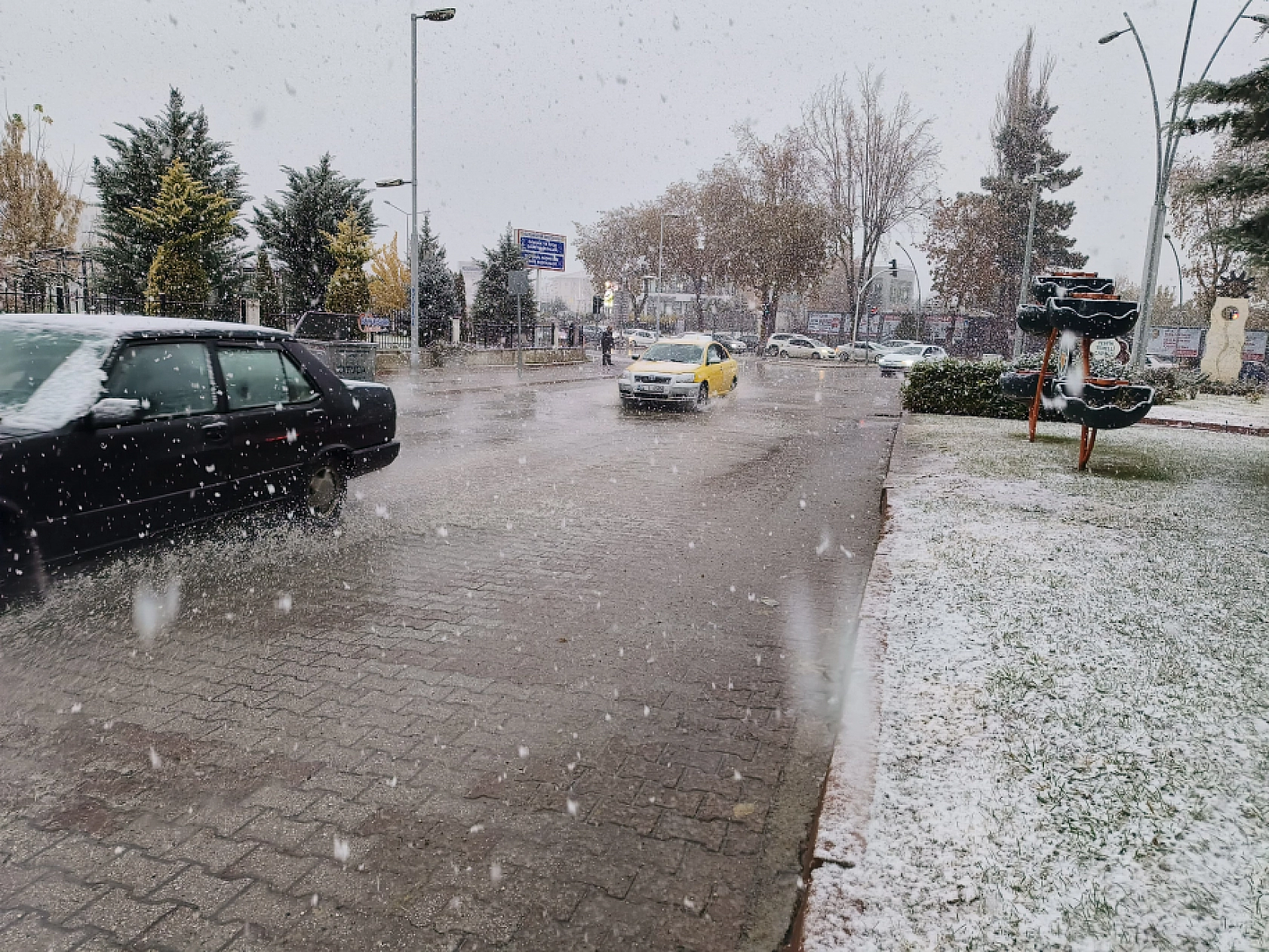 Malatya'da Kar Yağışı Başladı