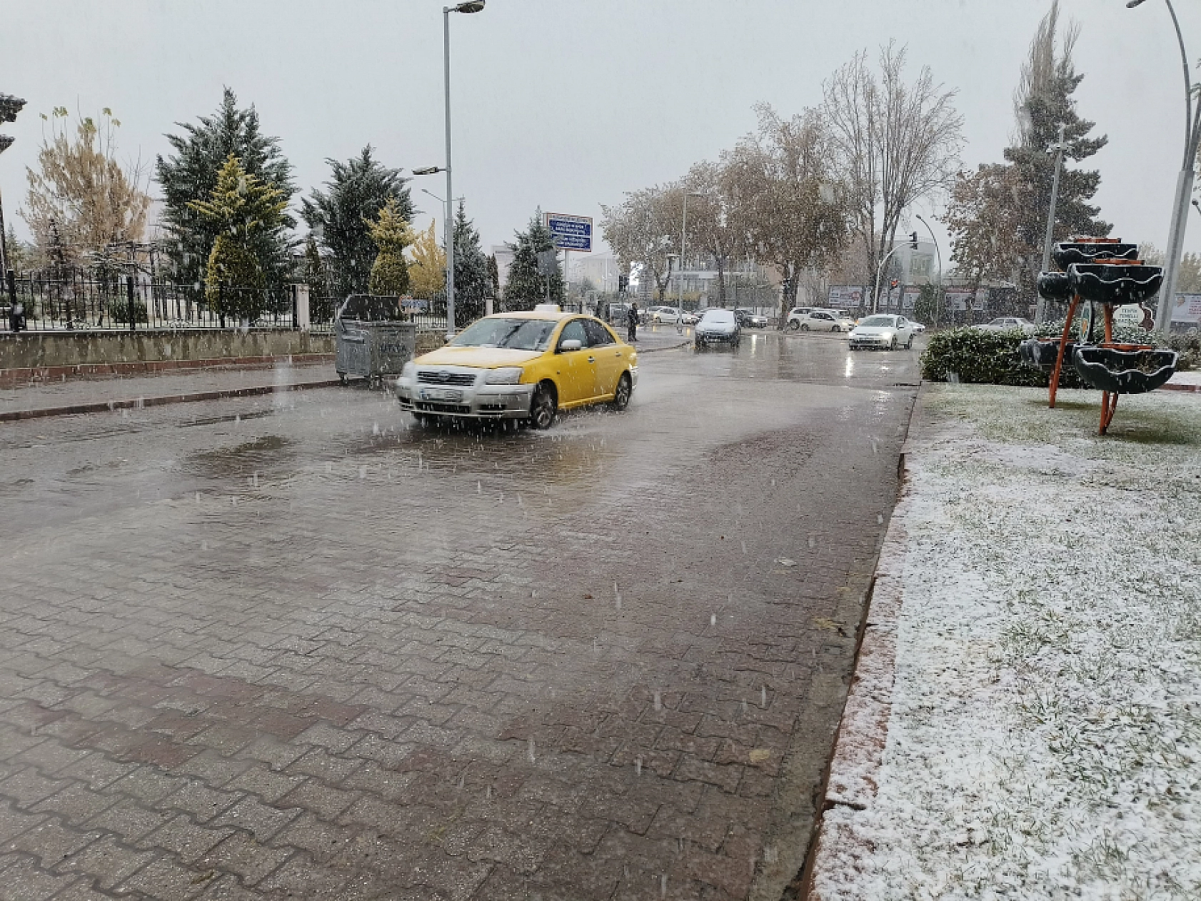 Malatya'da Kar Yağışı Başladı