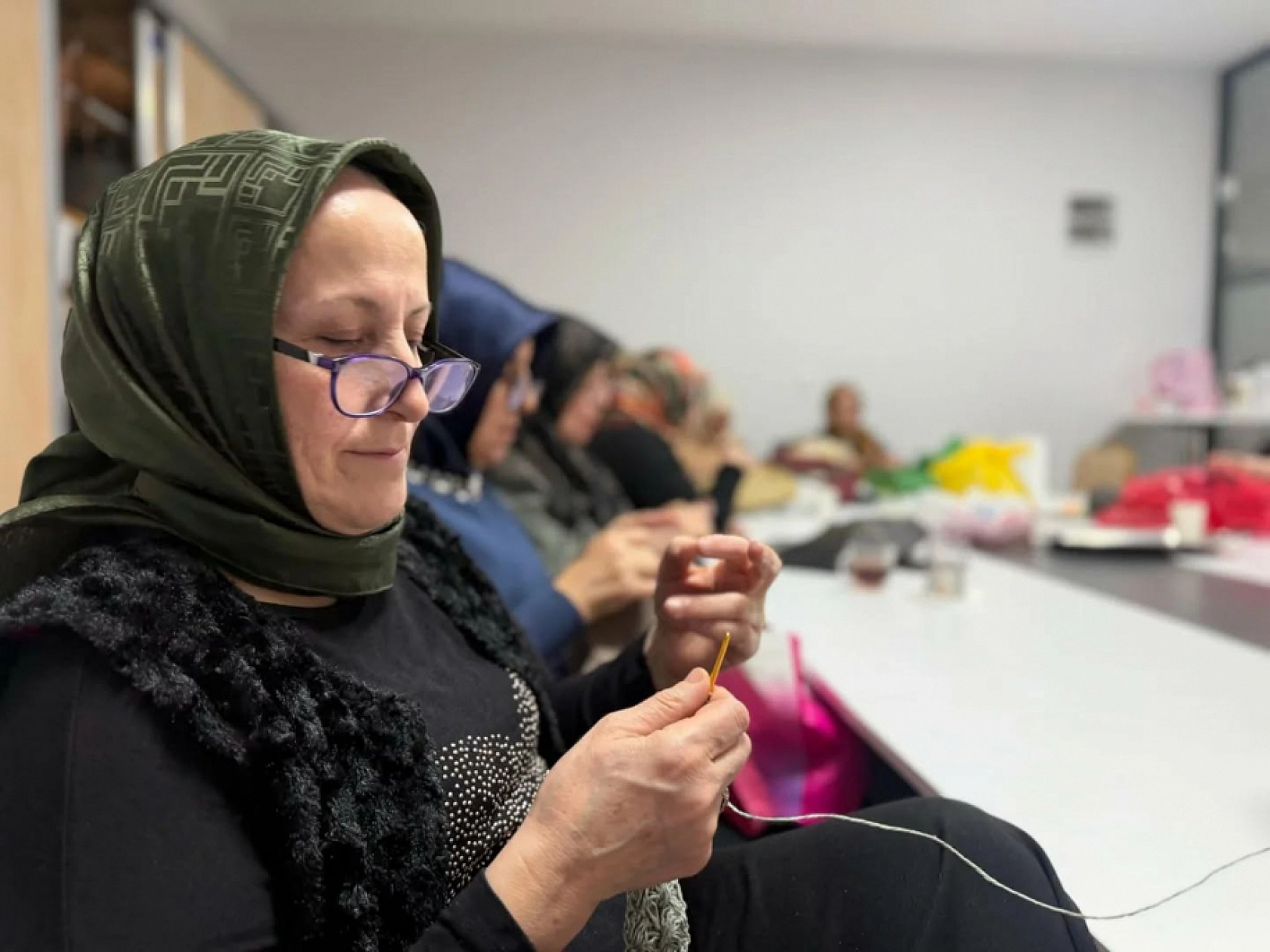 Dikiş-nakış kursları kışın en sıcak adresi oldu…