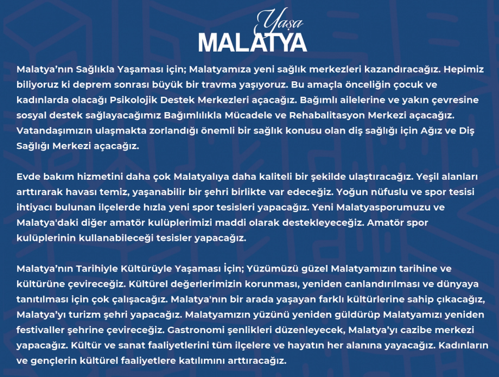 Ağbaba'dan Malatya'ya dev projeler