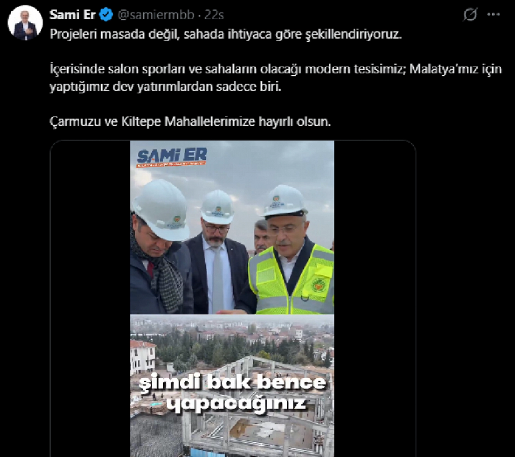 Malatya'nın Çehresi Yenileniyor: Kentin Bir Bölgesine Daha Modern Tesis Geliyor…