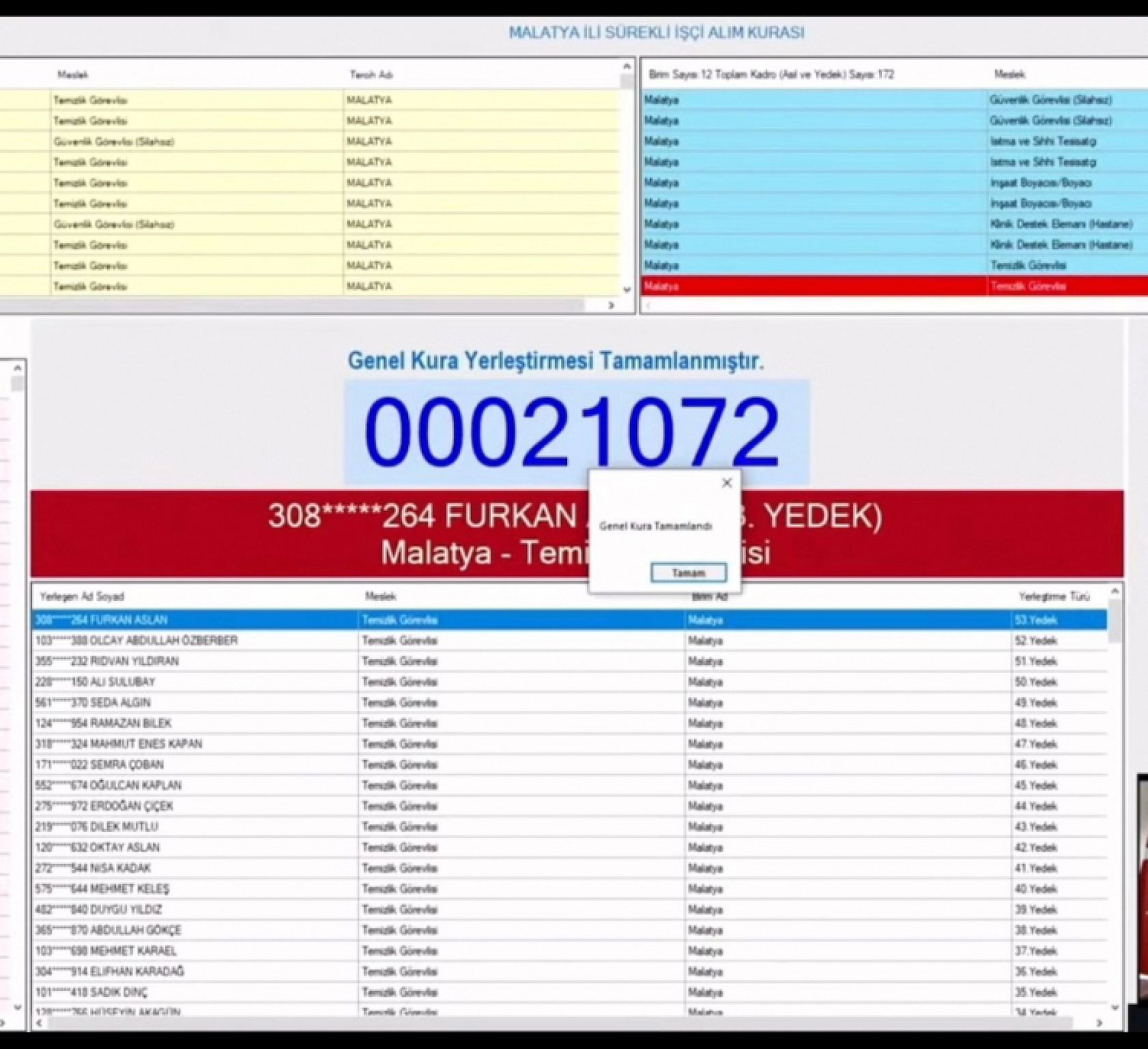 Malatya Kura Çekimi Sonuçları! İsminiz Asil veya Yedek Listede mi?