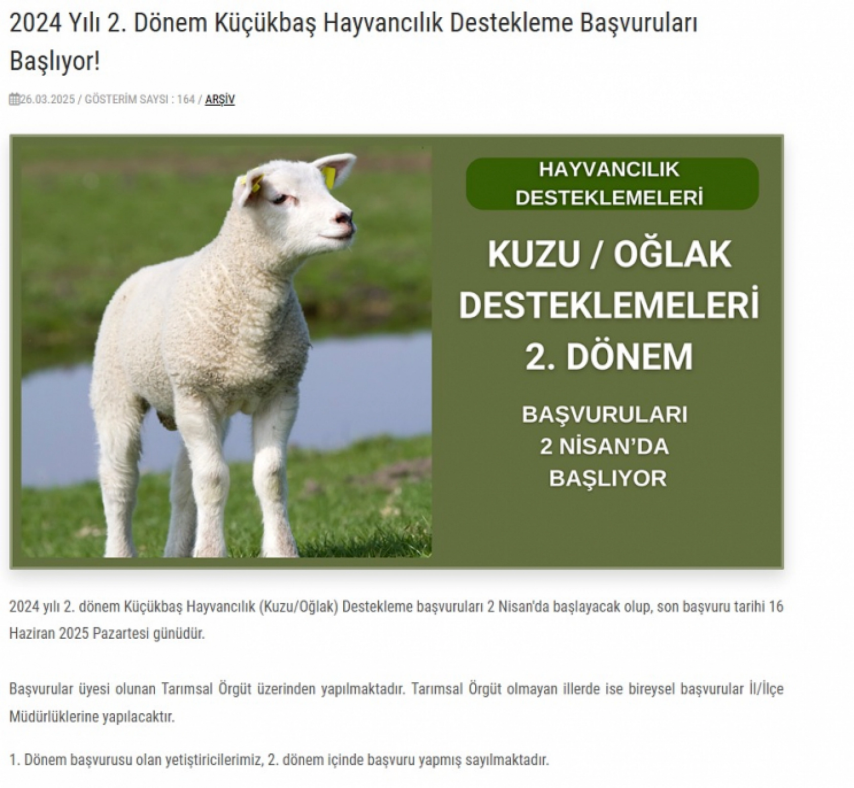 Malatyalılara müjde! Hayvancılık desteklemeleri başlıyor