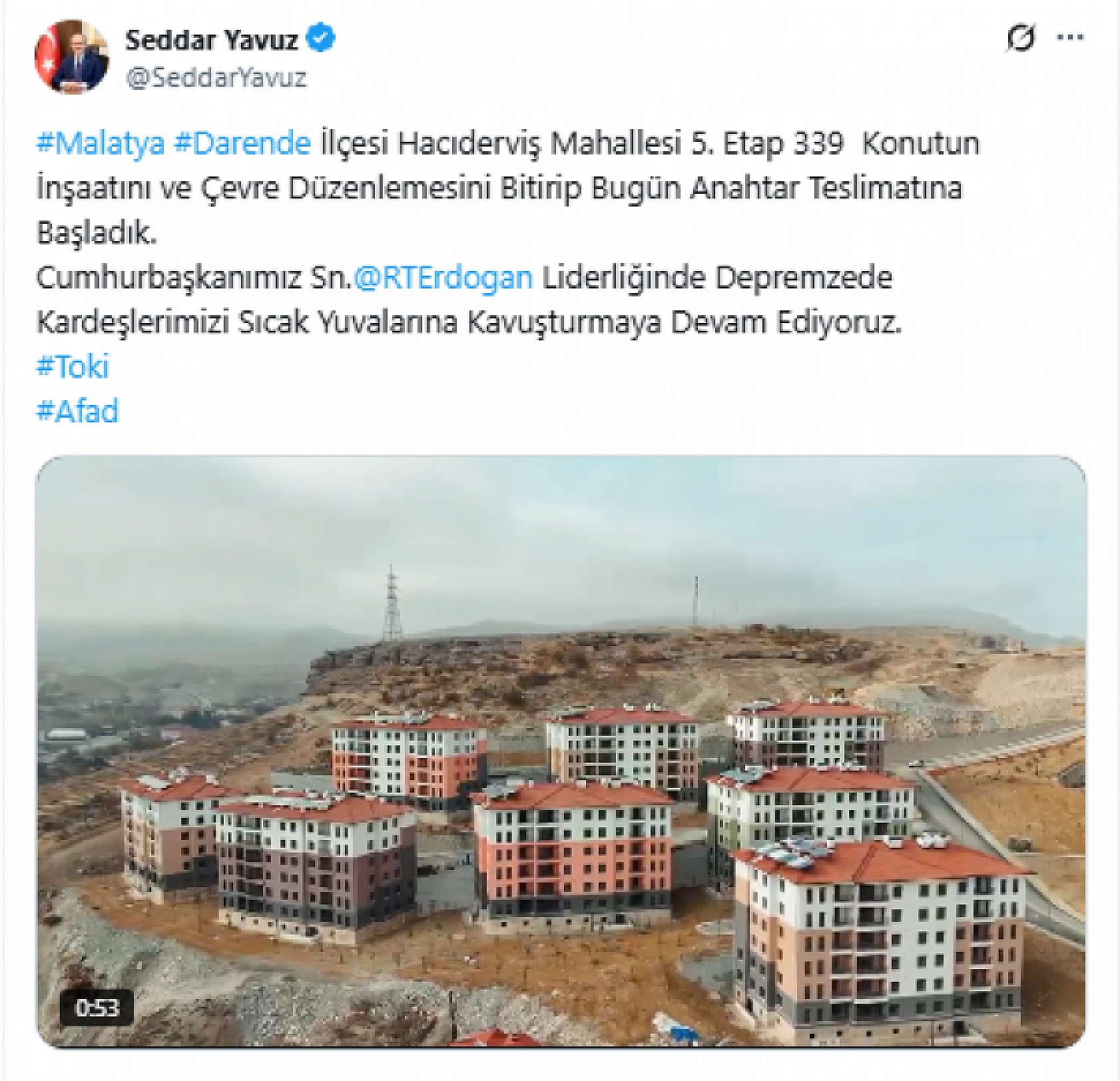 Malatya'da O İlçede Deprem Konutlarının Anahtarları Teslim Ediliyor! İşte Drone Görüntüleri…