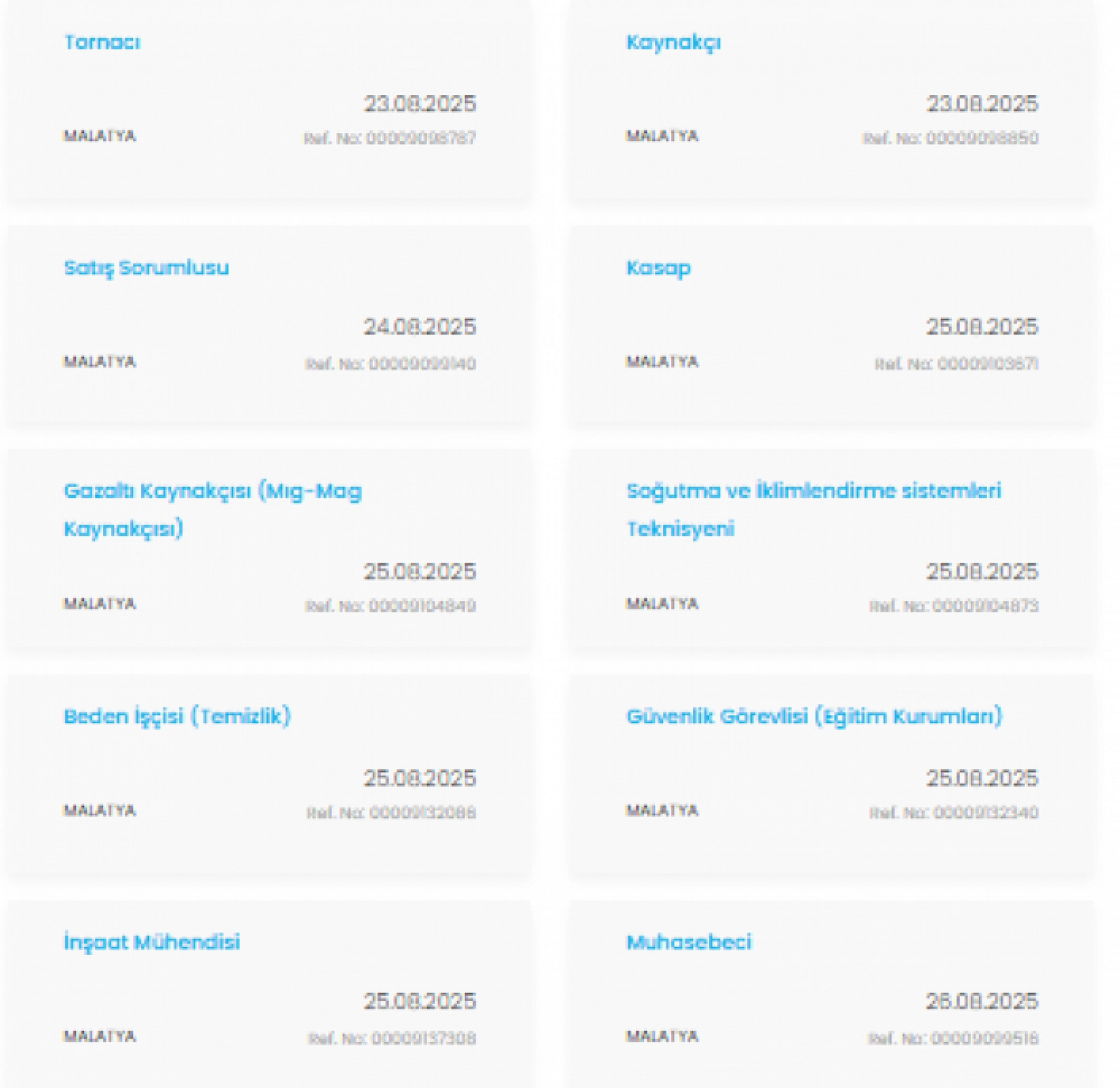 İŞKUR'dan Malatya'ya istihdam atağı: Onlarca meslek dalında personel alımı başladı