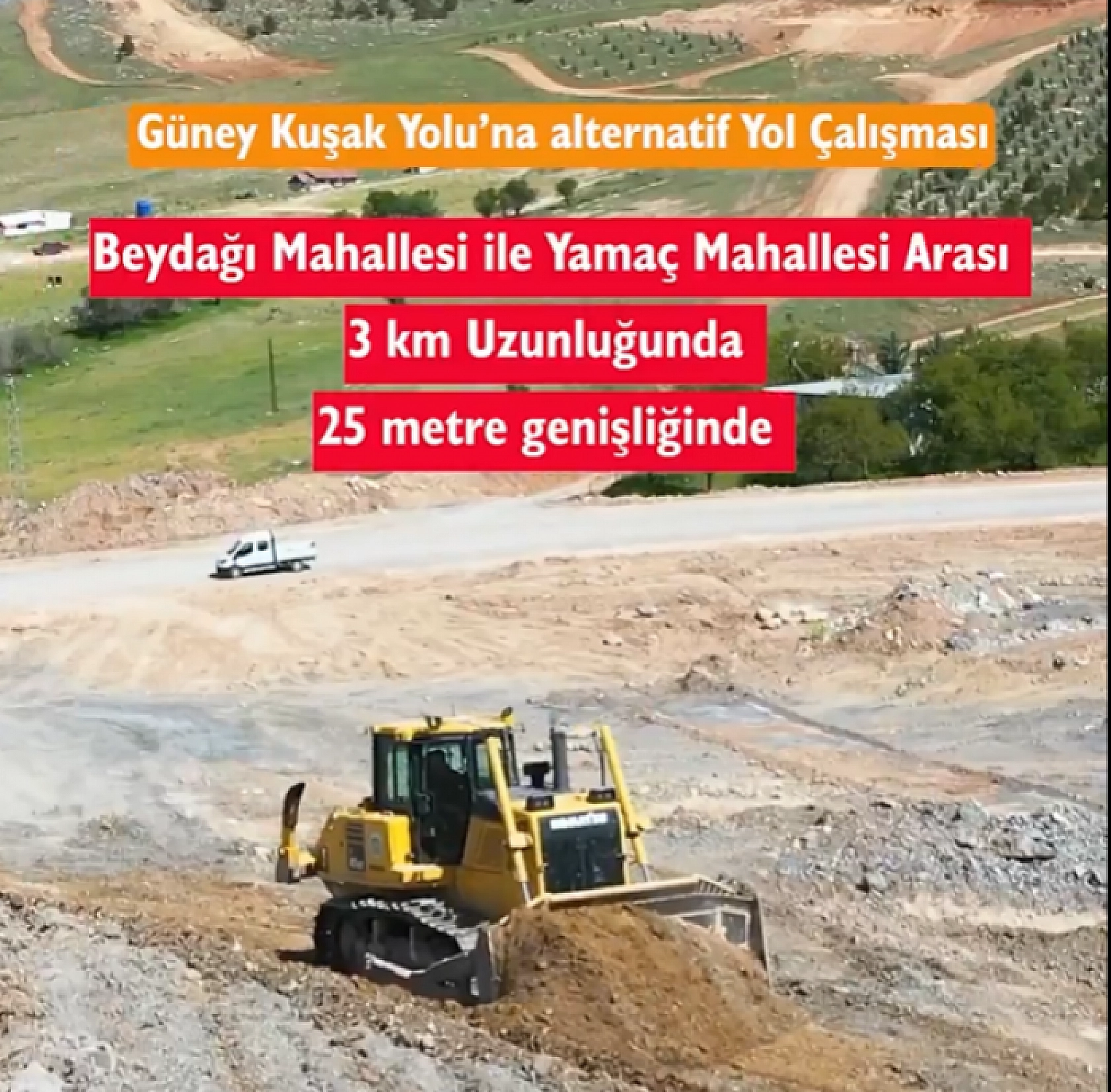Malatya'ya alternatif yol: 25 metre genişlikte, 4 şeritli olarak hizmete giriyor!