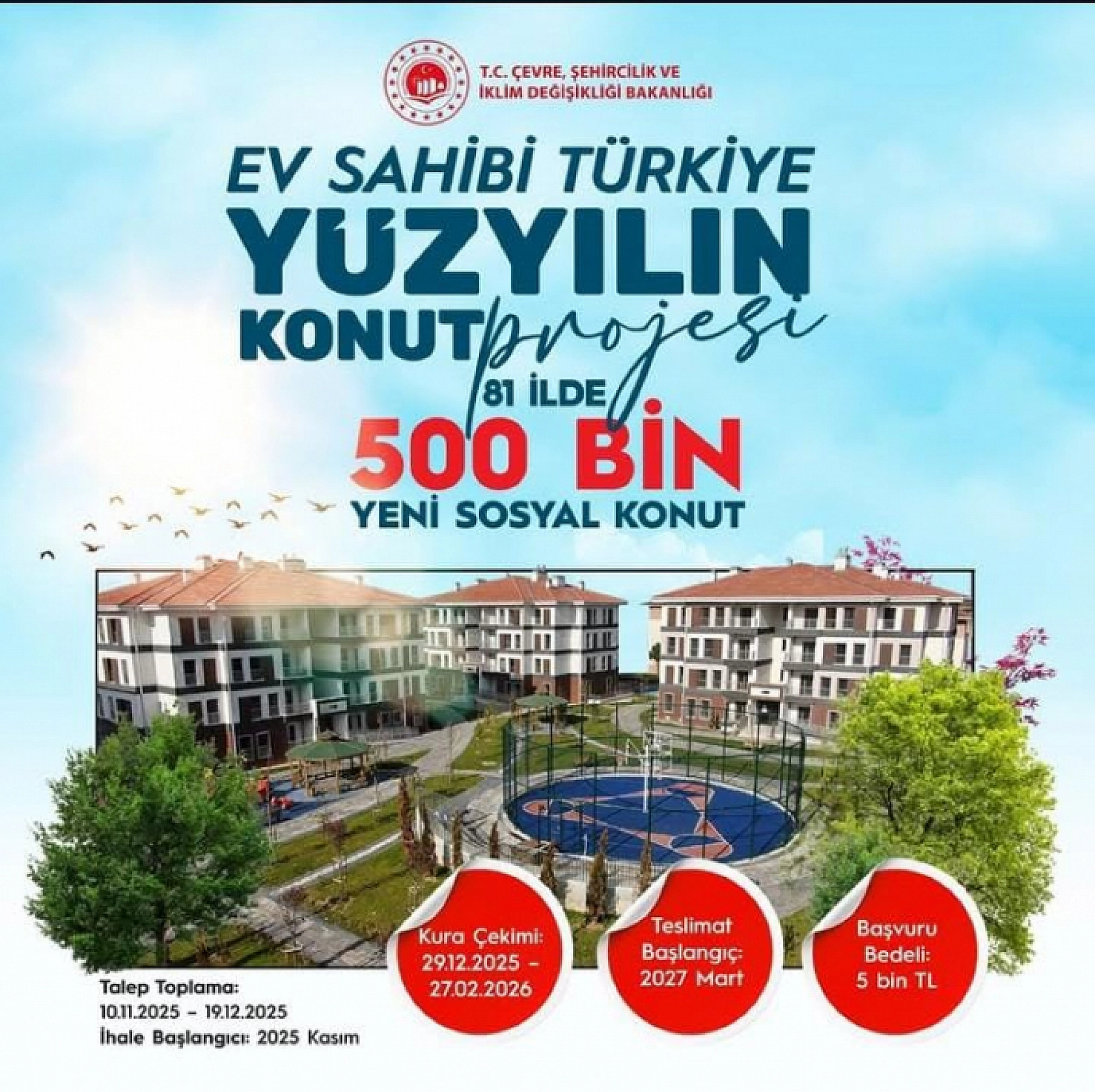 Cumhurbaşkanı Erdoğan açıkladı: Sosyal Konut projesinin tarihi netleşti...