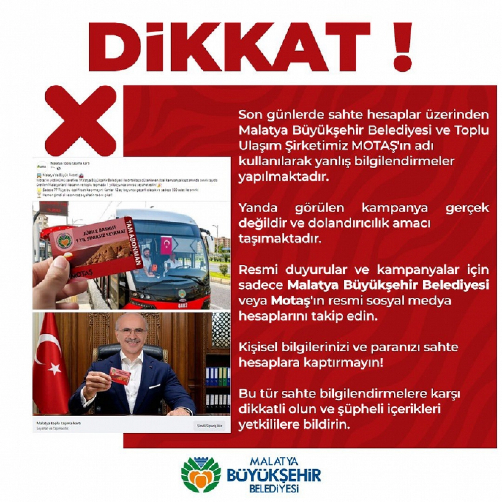 Malatya'da Dolandırıcılara Dikkat..! Kampanyalara İnanmayın...