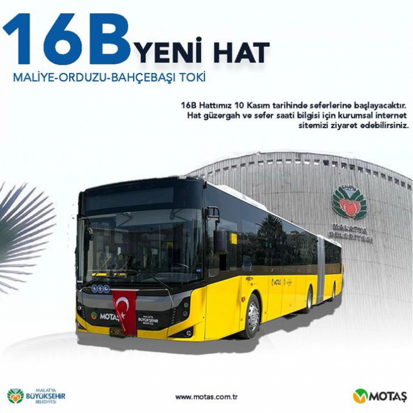 Motaş'tan Yeni Hat! Malatya'da Yarın Başlıyor…