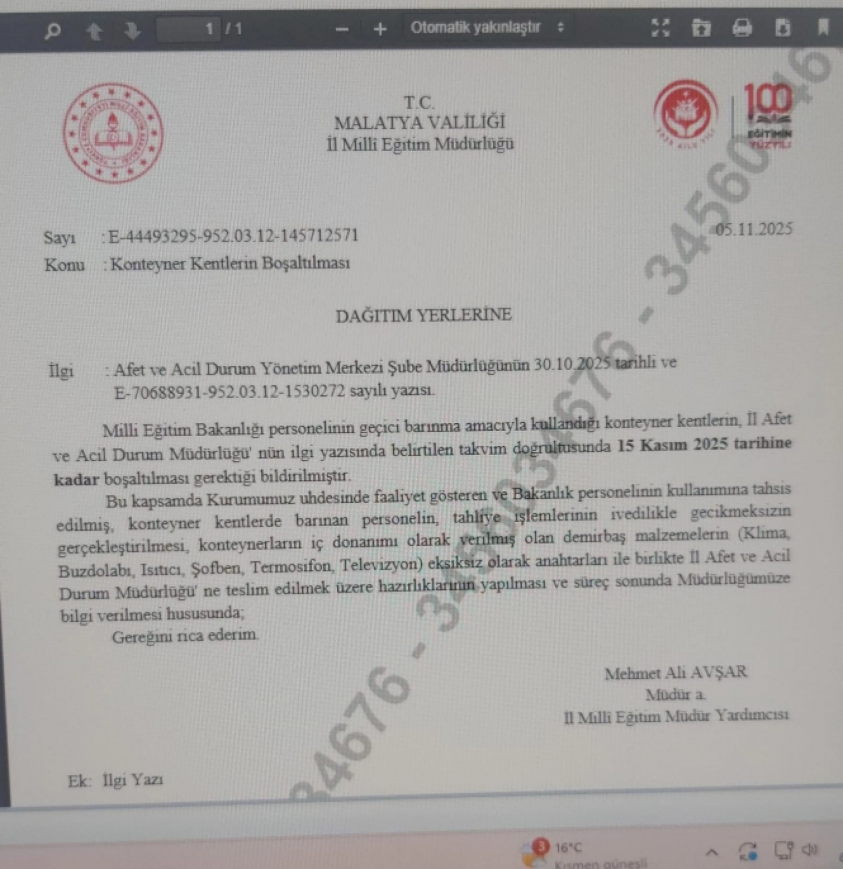 Malatya'da konteyner boşaltma krizi! 10 günlük süre tanındı