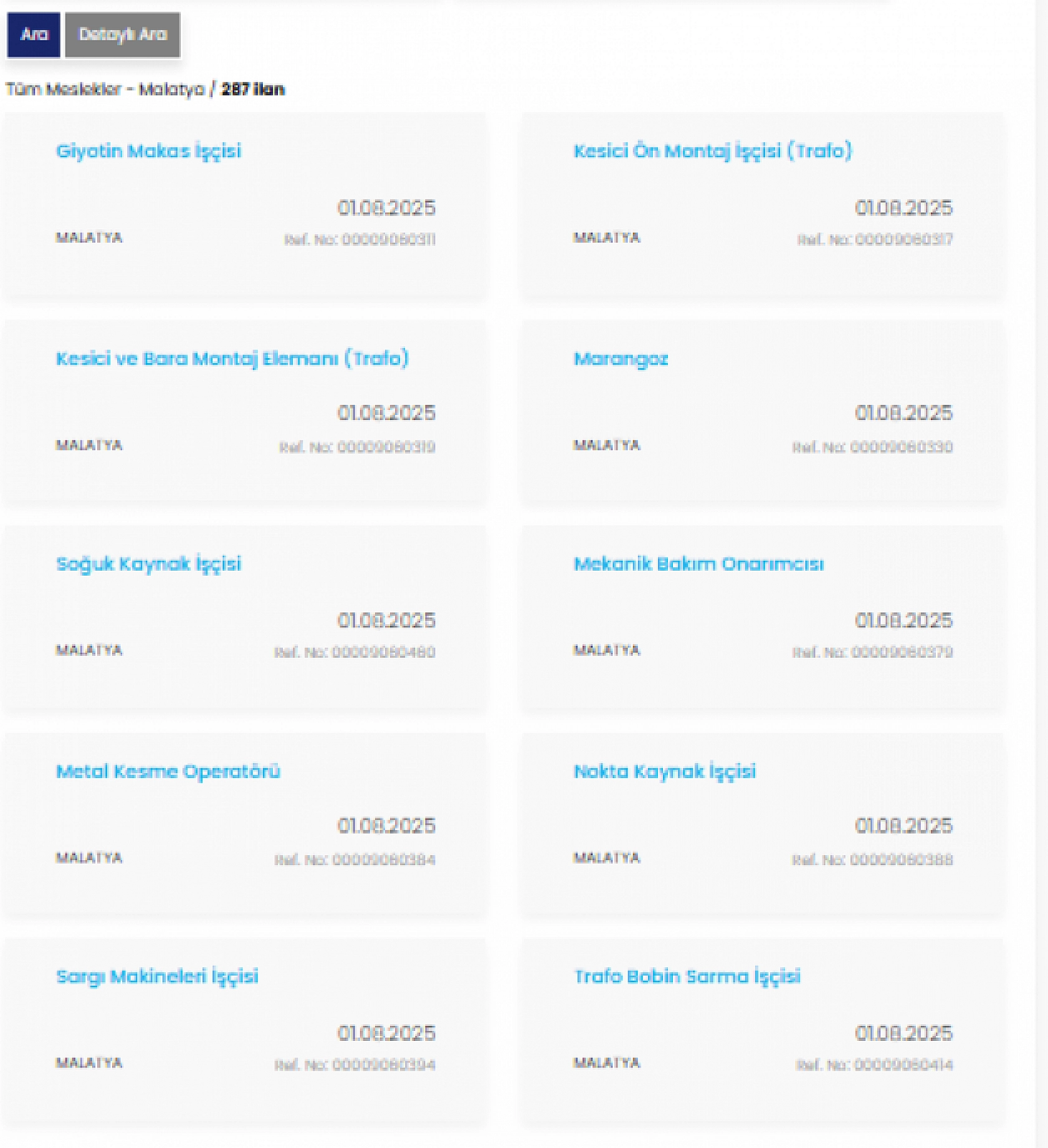 İŞKUR'dan Malatya'ya istihdam atağı: Onlarca meslek dalında personel alımı başladı