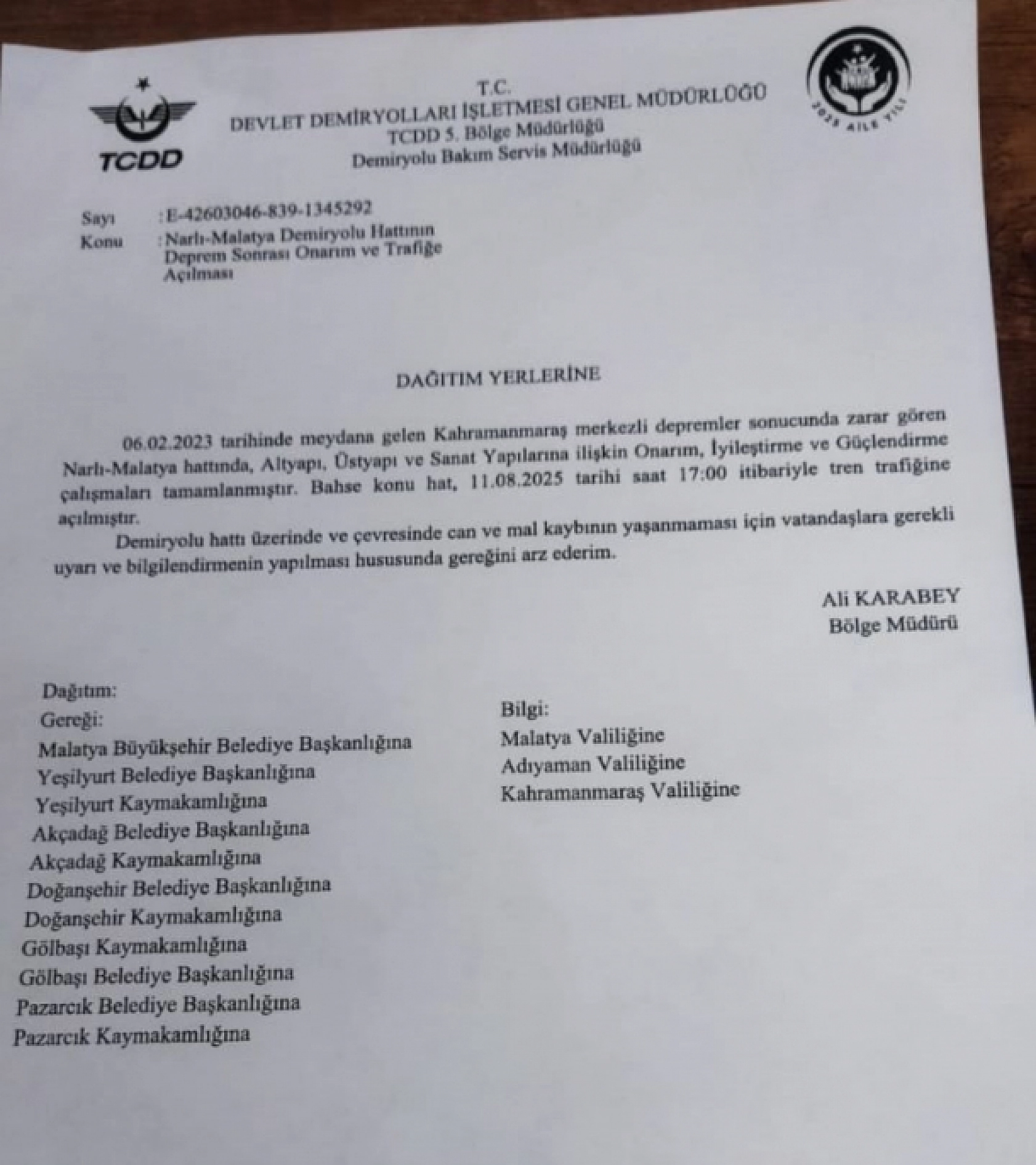 29 Milyonluk Onarım Tamamlandı: 30 Ay Sonra Seferler Başladı…