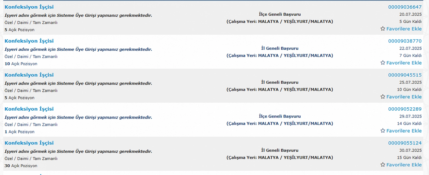 Malatya'da iş arayanlara müjde: 894 personel alımı başlıyor…