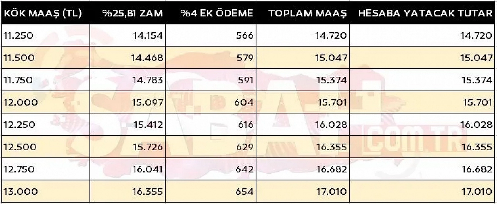 Memur ve Emekli Zam Oranları Belli Oldu: Malatya'da Zam Farkı Var mı?