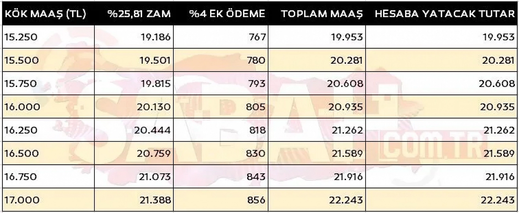 Memur ve Emekli Zam Oranları Belli Oldu: Malatya'da Zam Farkı Var mı?