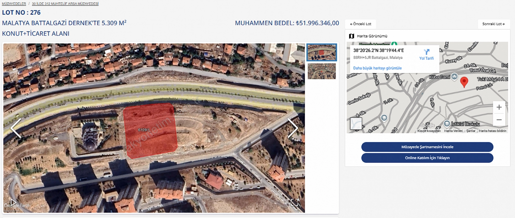 Malatya'da arsa satışı başlıyor! Yüzde 25 peşin, 48 ay vade seçeneği olacak…