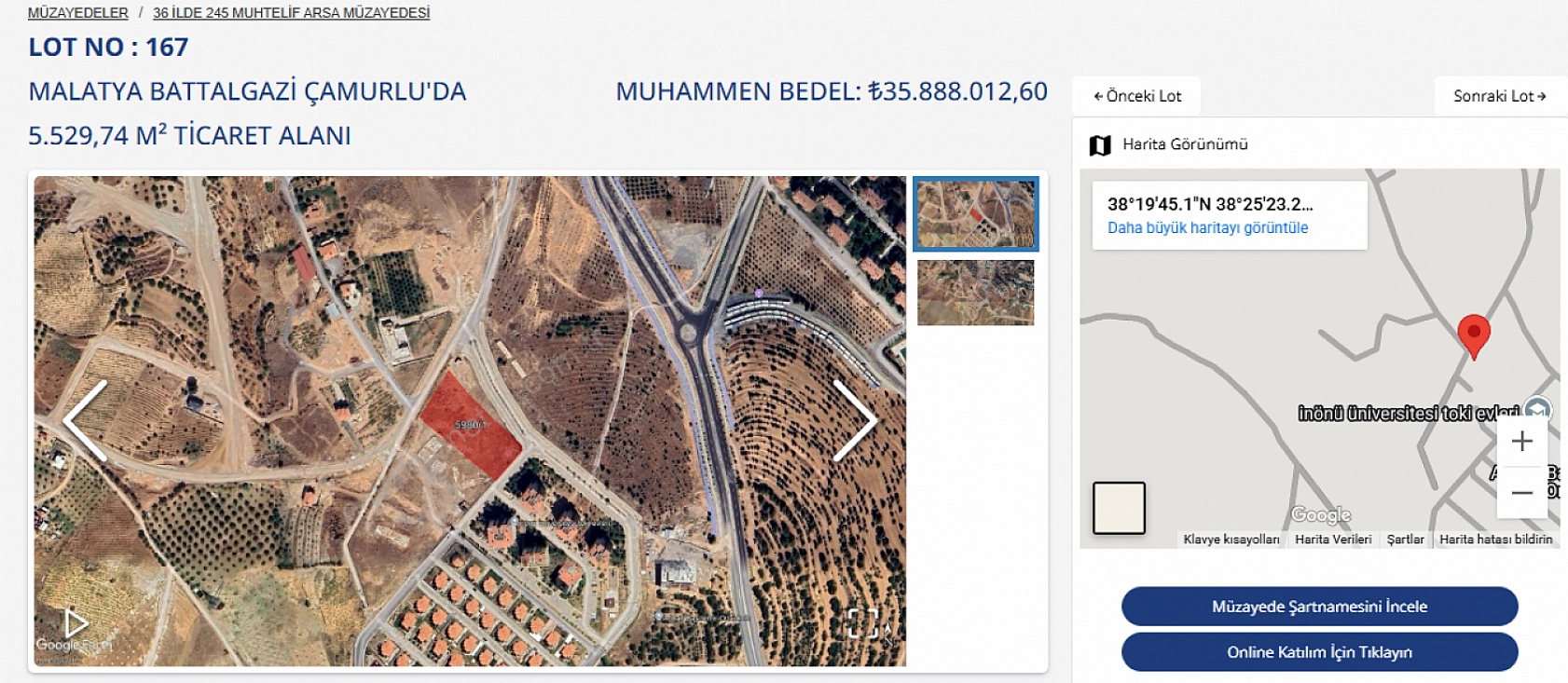 Malatya'da arsa satışı başlıyor! Yüzde 25 peşin, 48 ay vade seçeneği olacak…