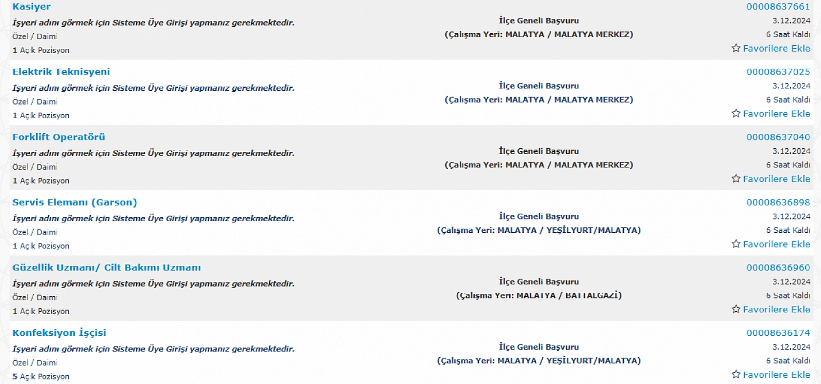 Malatyalılara Müjde: 112 Kişilik Kadro Açıldı…