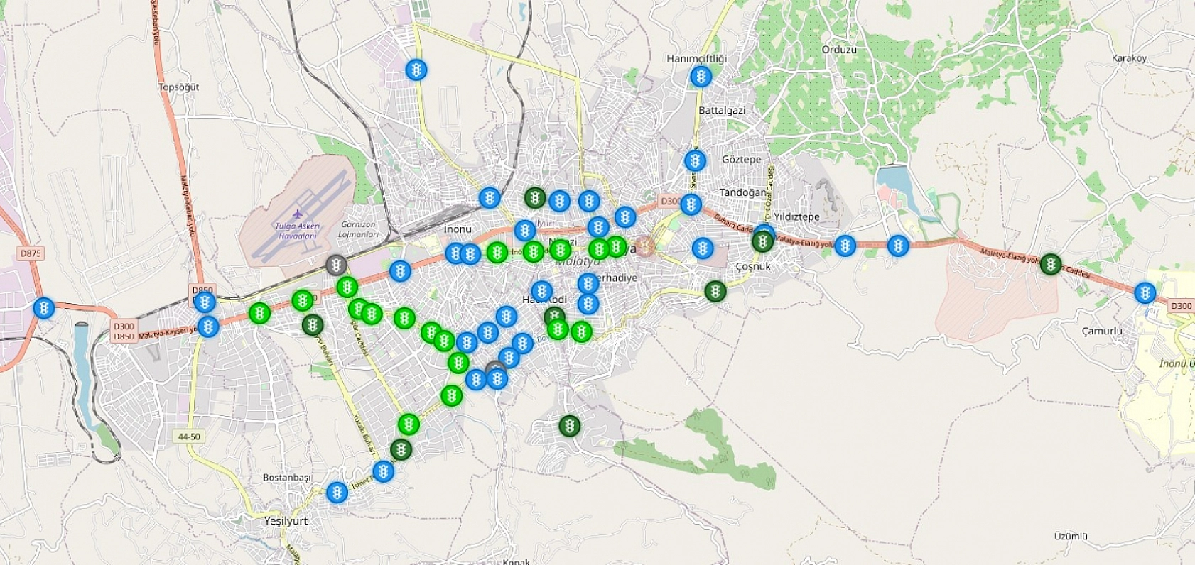 Malatya trafiğine akıllı dokunuş: 188 noktada başladı