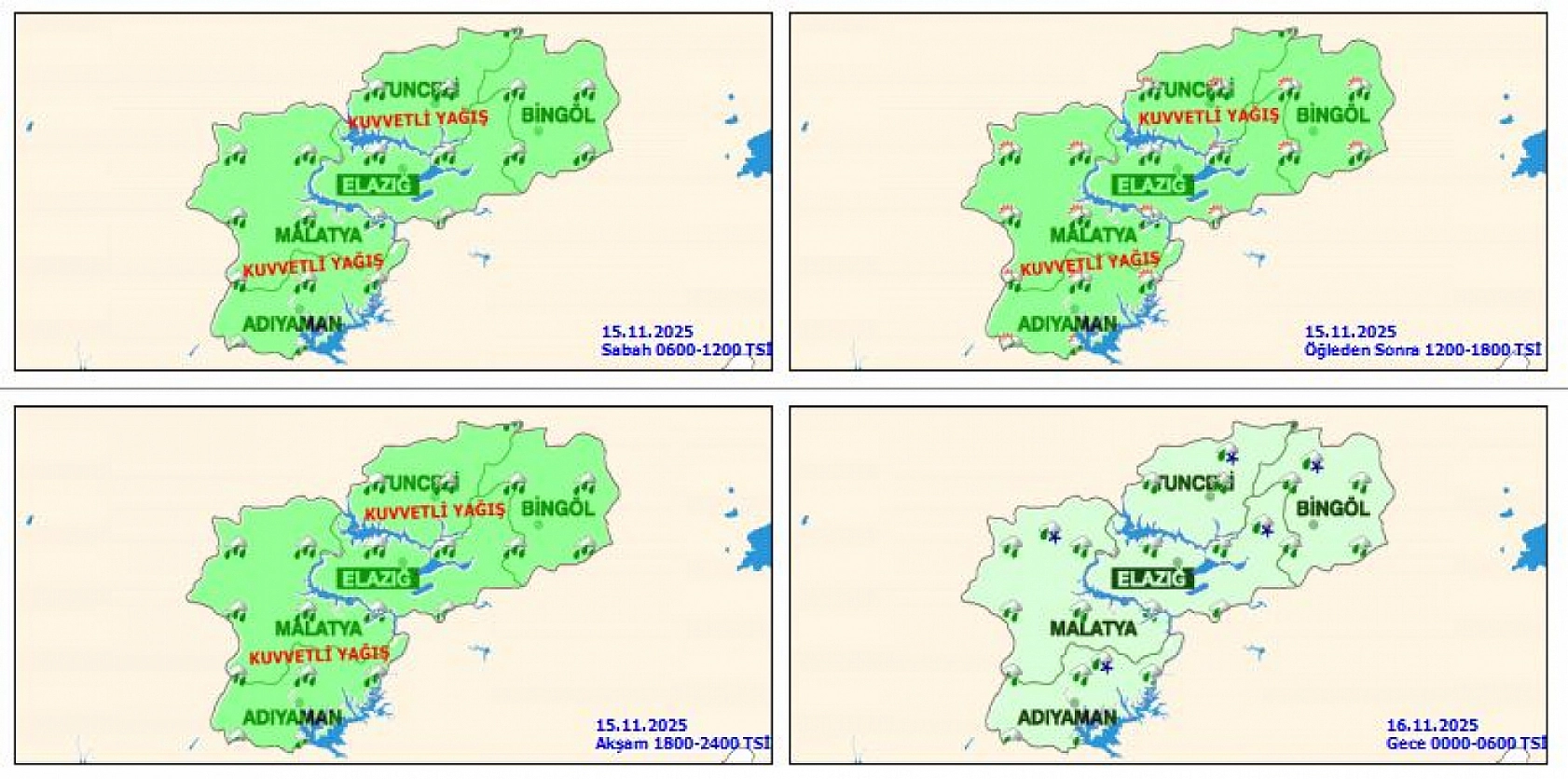 Malatya'nın yüksek yerleri beyaza büründü! Hava sıcaklığı 5 derece düştü...