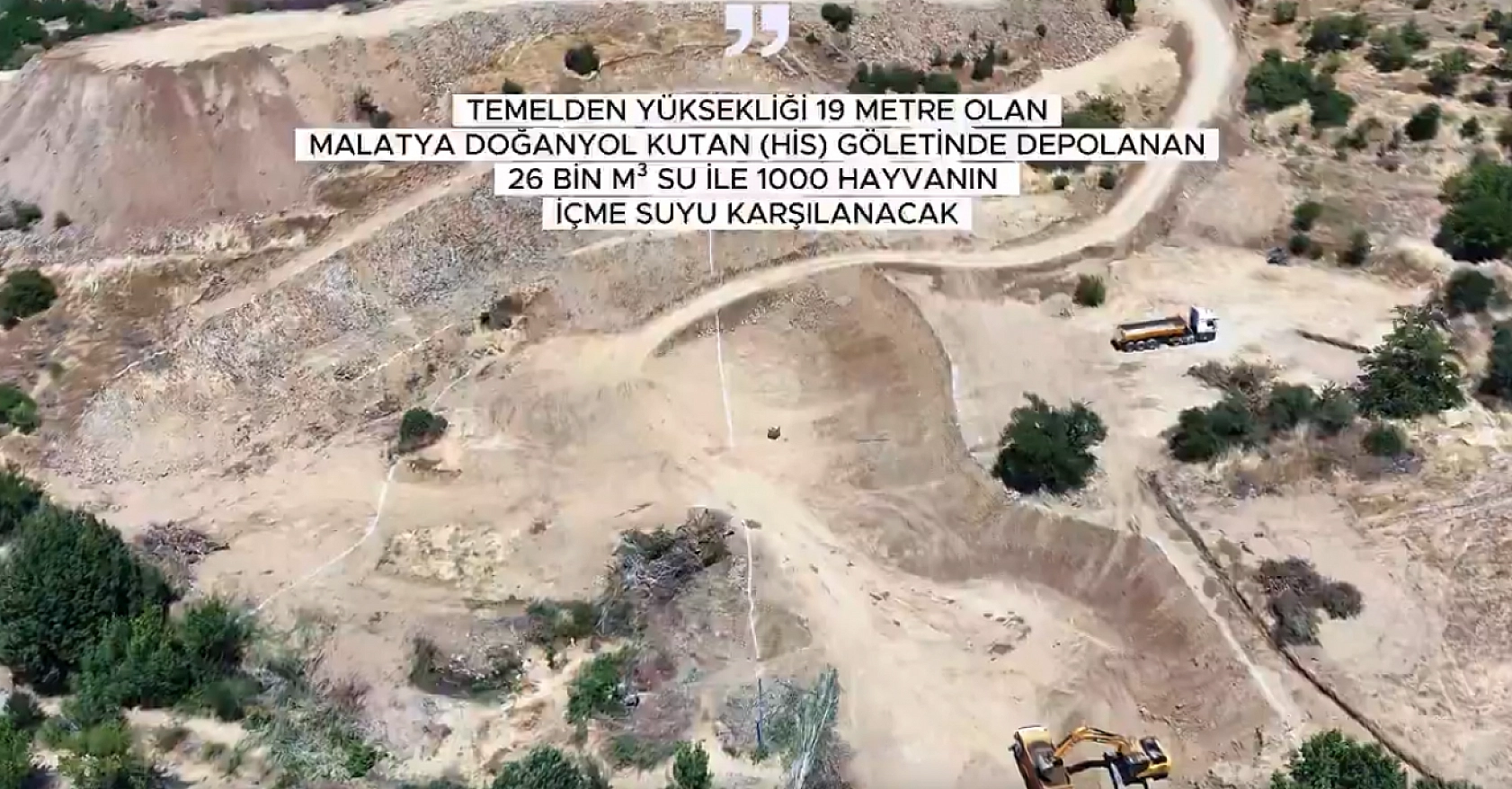 Malatya'da Kutan Göleti için ilk kazma vuruldu: 1.000 hayvana su sağlayacak