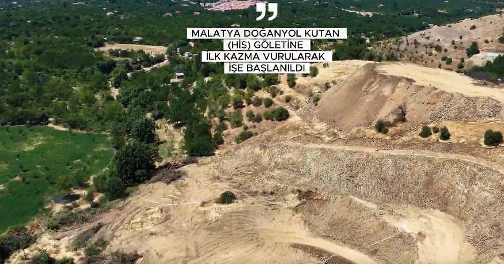Malatya'da Kutan Göleti için ilk kazma vuruldu: 1.000 hayvana su sağlayacak