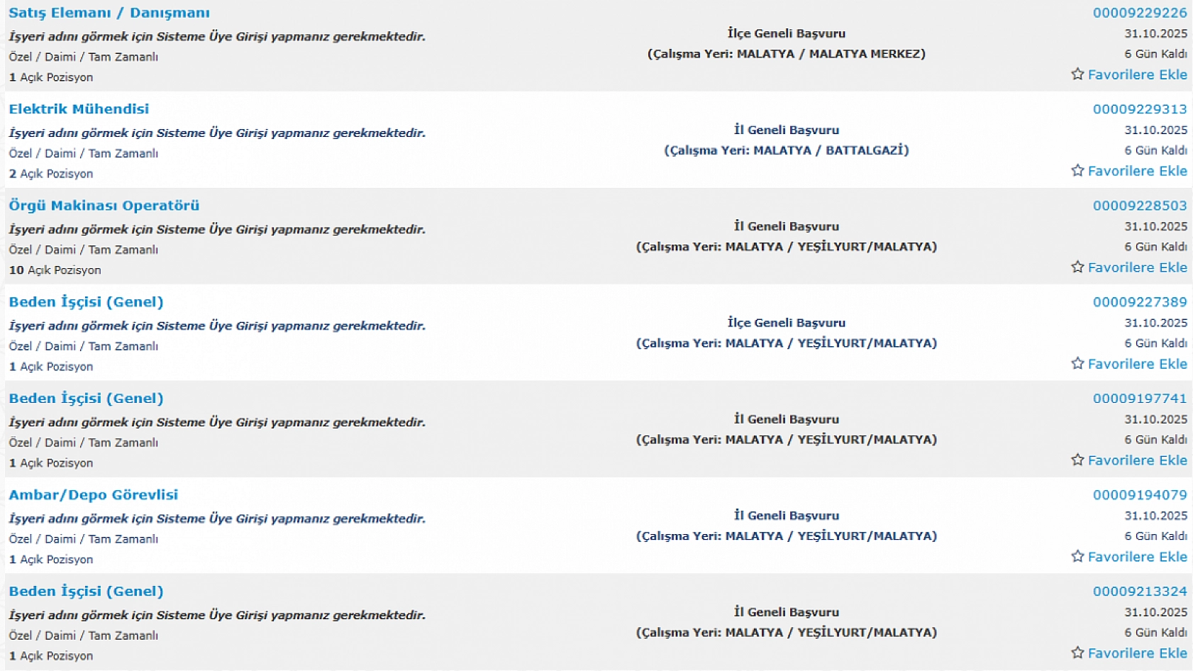 Malatya'da iş arayanlara müjde: 290 personel alımı başlıyor…