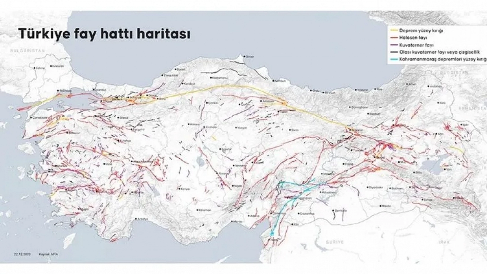 MTA, 2025 Diri Fay Haritası'nı Yayınladı: Evimin Altından Fay Hattı Geçiyor mu?