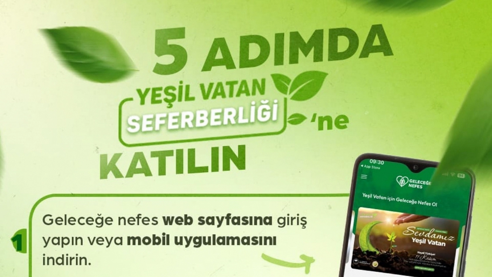 Malatya'da Yeşil Vatan Seferberliği Çağrısı: 'Fidanlar Ormana Dönüşecek'