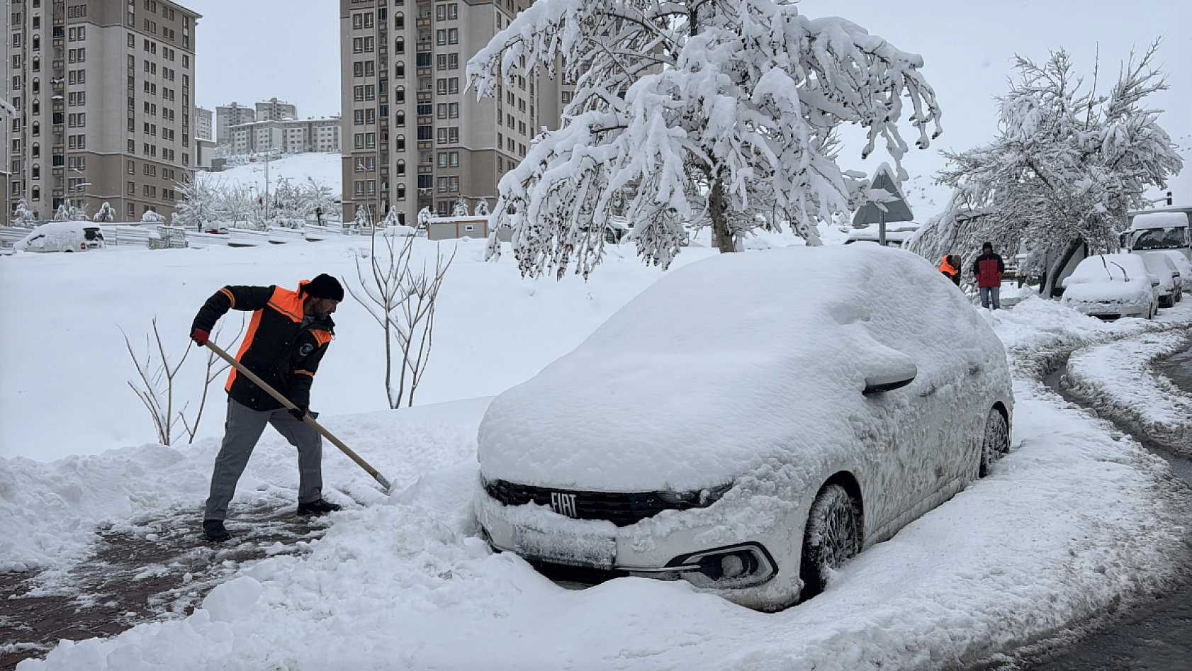 Malatya'nın O İlçesi Beyaza Büründü