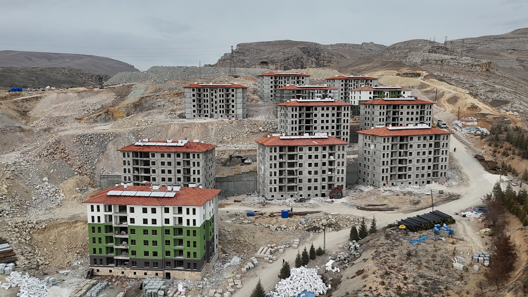 Malatya'da Yeni Konutlar Yükseliyor: İşte Dron Görüntüleri!