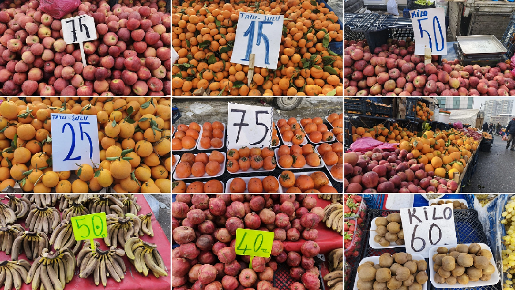 Pazar tezgahlarındaki fiyatlar dondu! 'Pazara giden eli boş dönüyor'