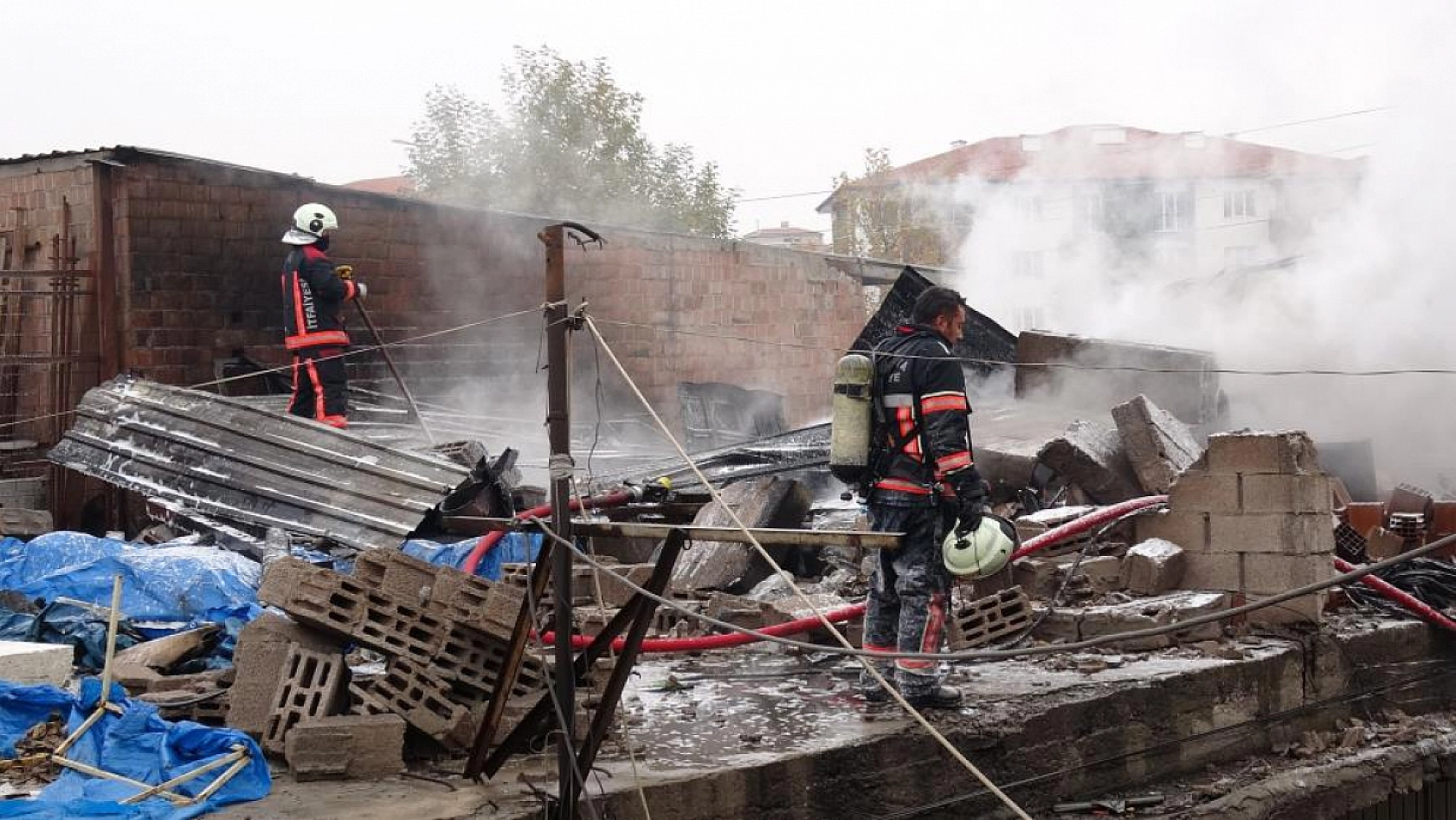 Malatya'da sanayi sitesinde alevler yükseldi