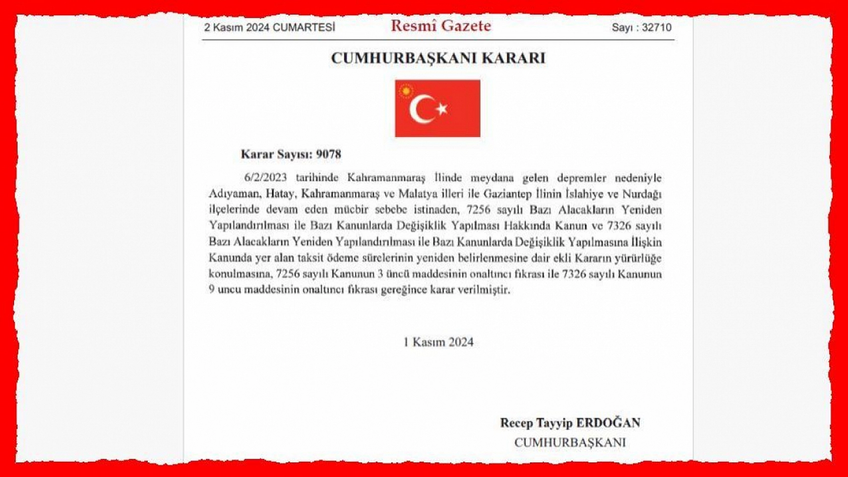 Resmi Gazete'de Yayımlandı: Malatya ve 4 İlde Süre Uzatıldı…!