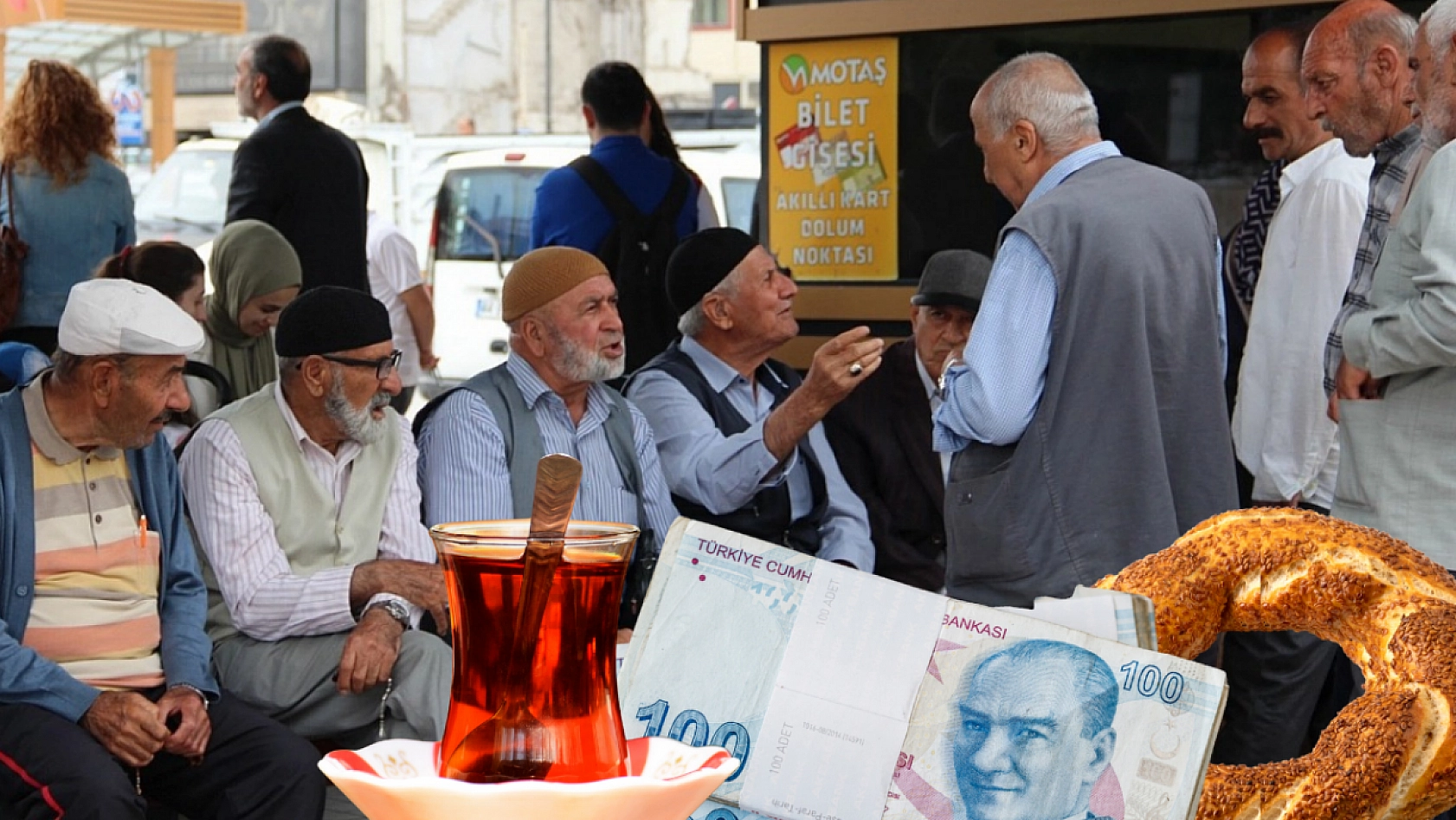 Malatya'da Emekliler Çay-Simit Hesabı Yapıyor...