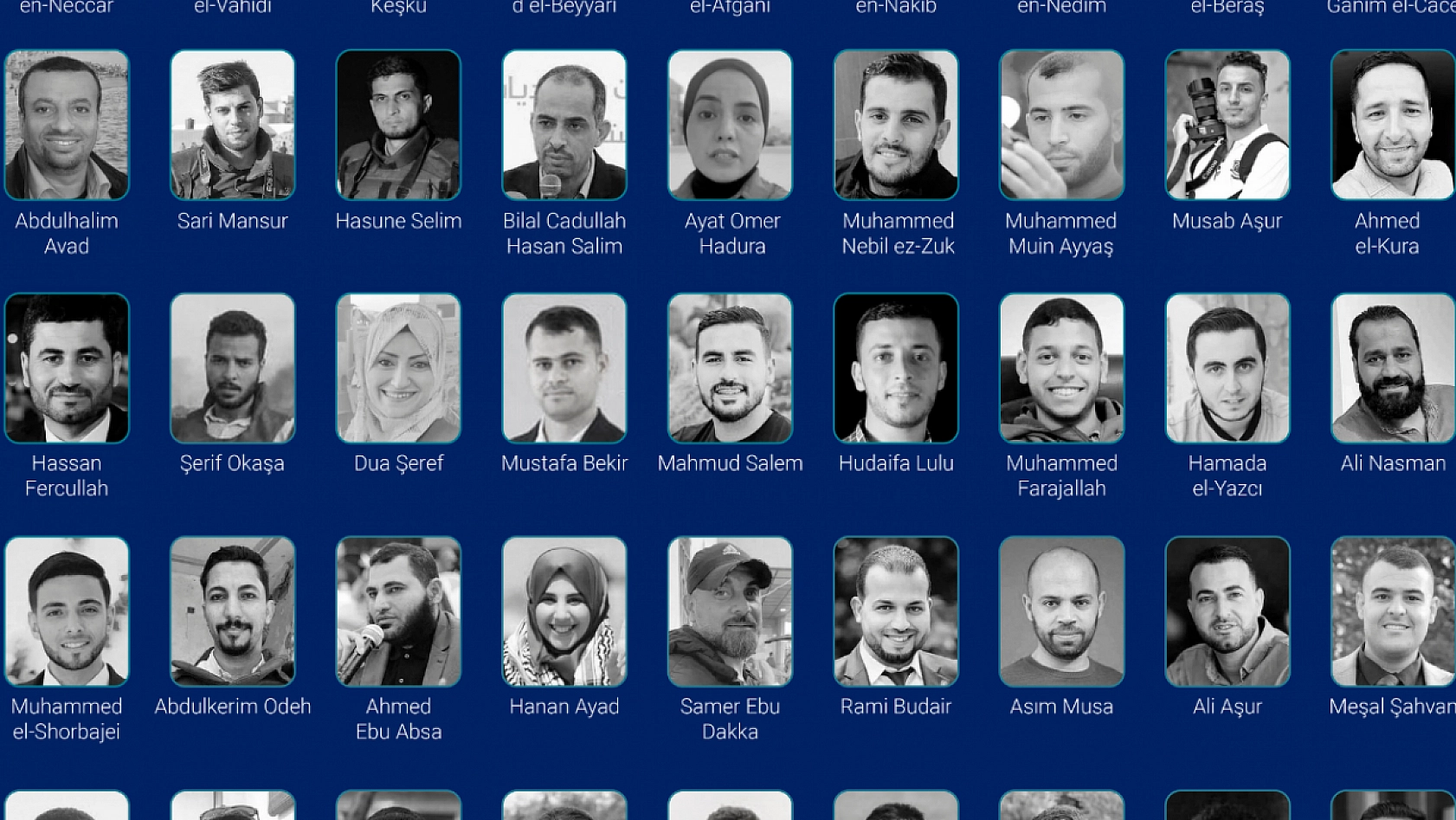 İsrail'in Gazze'ye saldırılarında hayatını kaybeden gazeteciler...