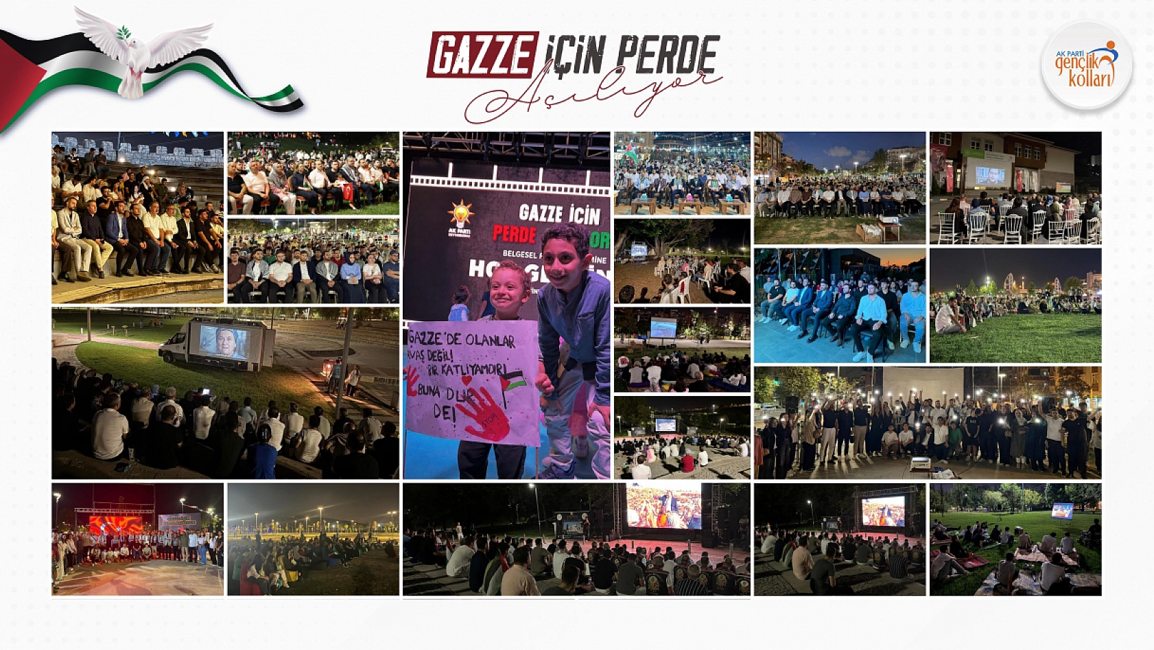 Malatya'da AK Parti'ye Gazze Tepkisi: Belgesel yetmez, somut adım atın!