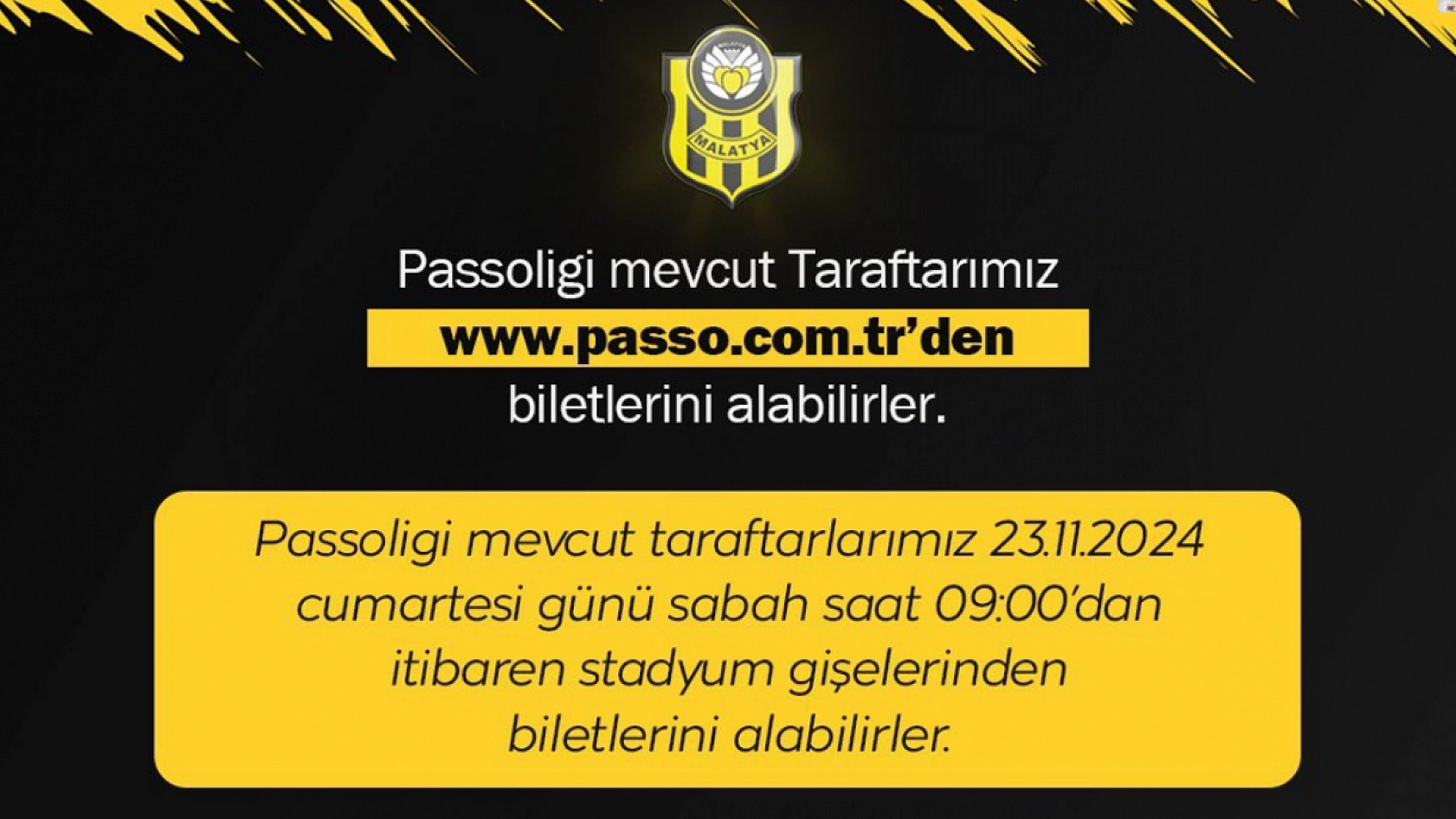 Yeni Malatyaspor Bilet Satışlarına Başladı