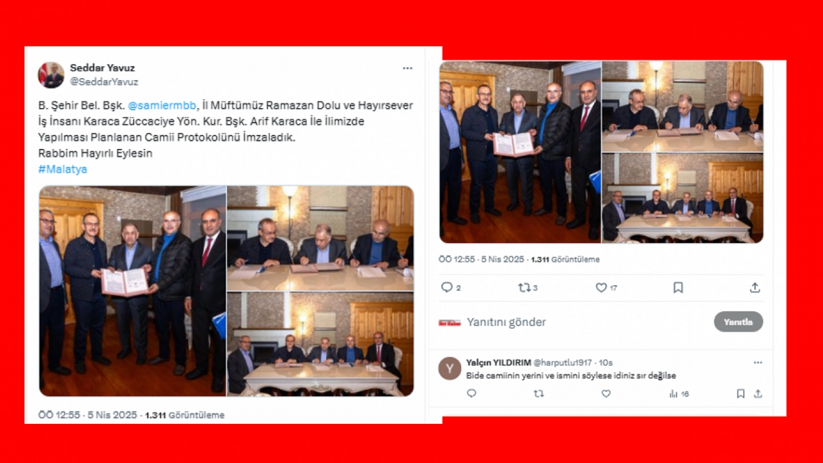 Malatya'da 'Sır Cami' | Protokol imzalandı, detaylar belirsiz...