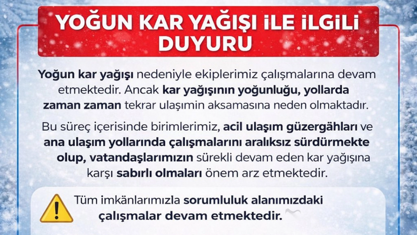 Başkan Bayram'dan Vatandaşa Çağrı: Olumsuzlukta WhatsApp'tan Ulaşın!