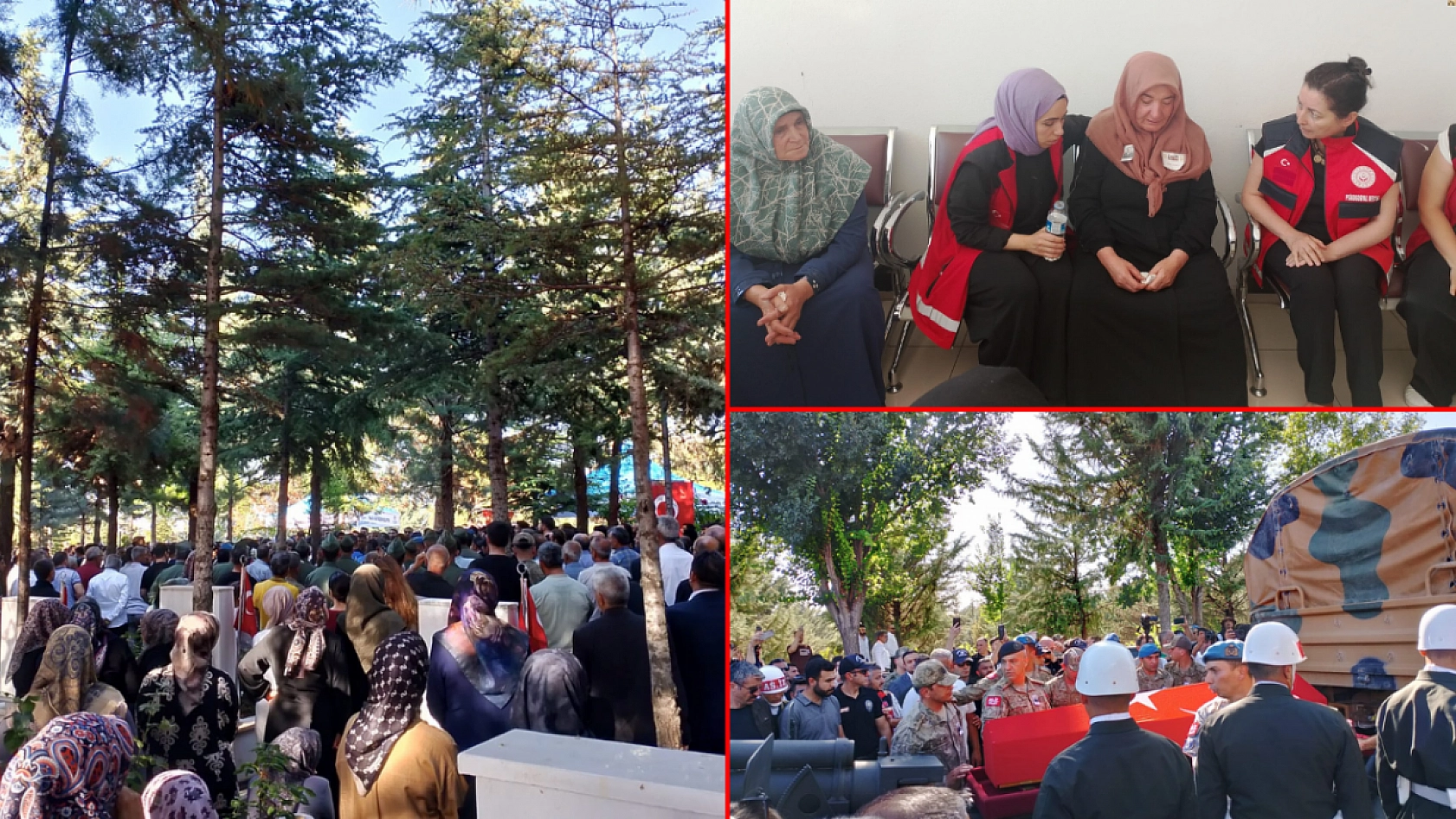 Malatya'da binlerce kişi şehidini uğurladı